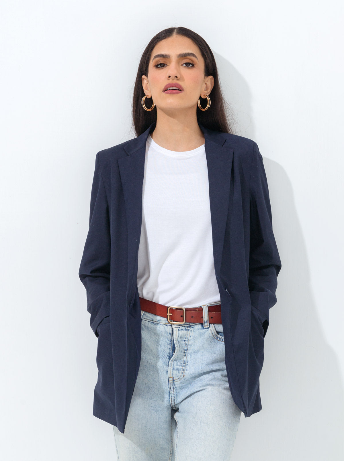 Oversized Dark Navy Blazer