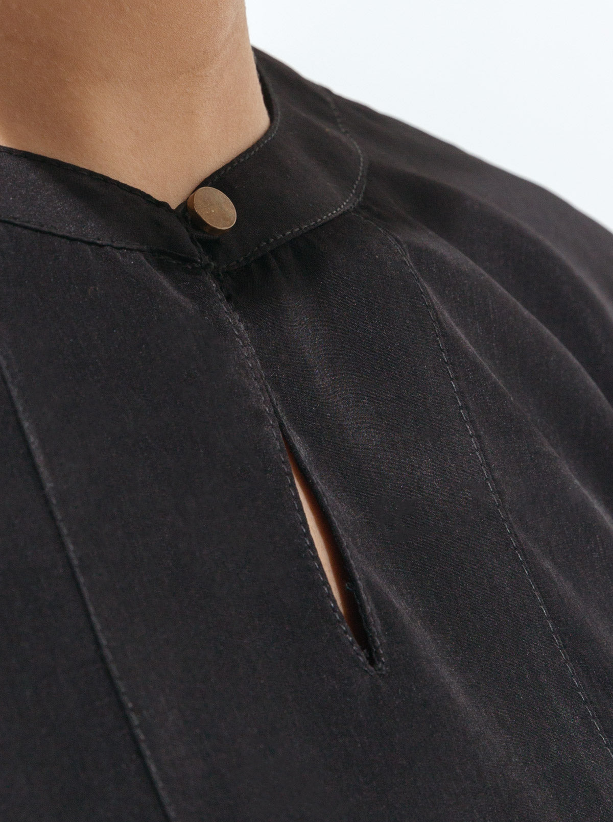 Black High Low Grip Top