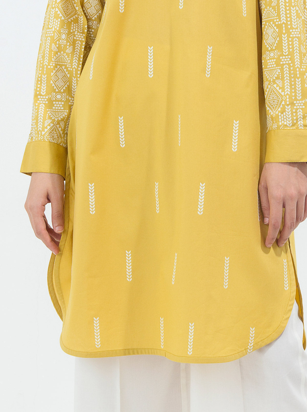 Printed Cambric Shirt (Pret)
