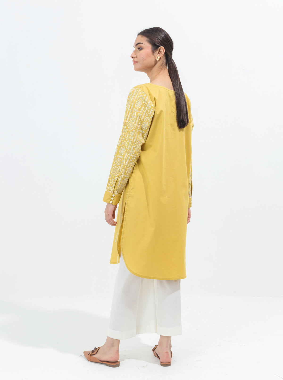 Printed Cambric Shirt (Pret)