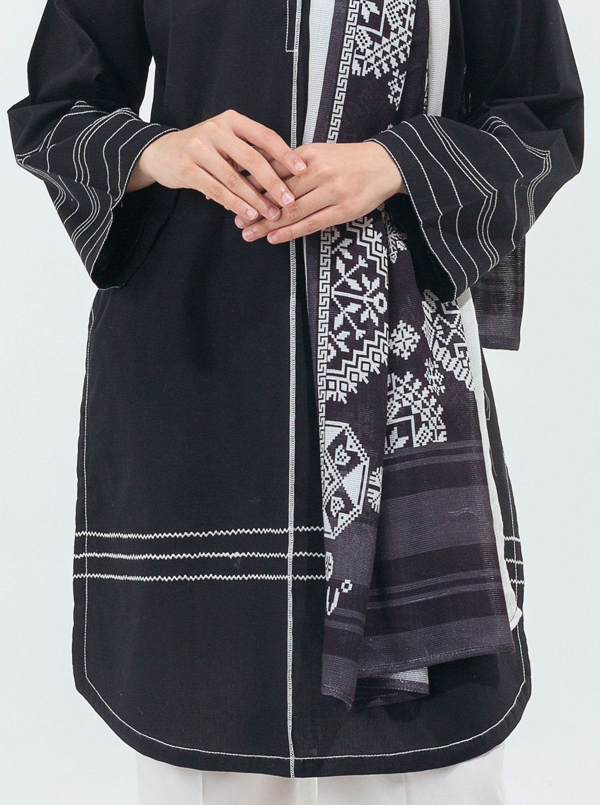 Basic Shirt With Stole