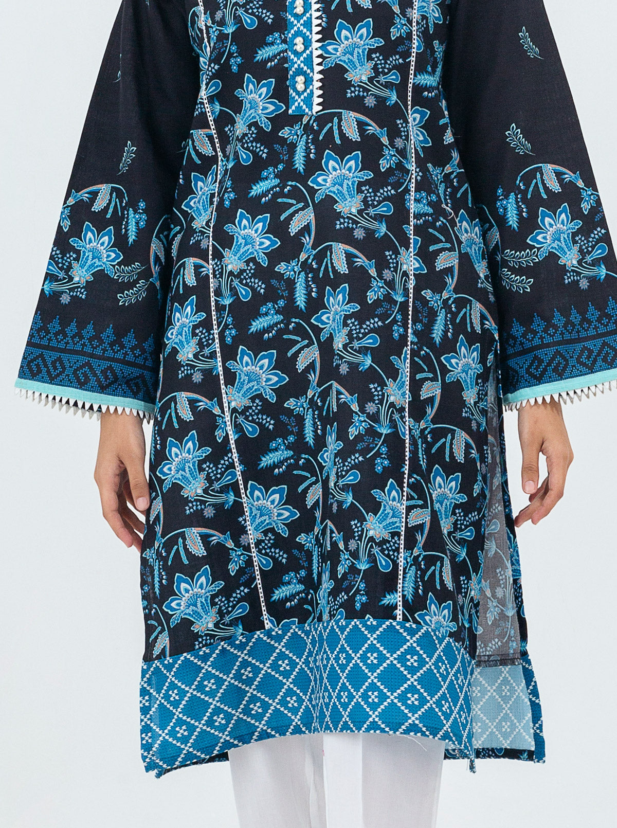 Printed Khaddar Shirt (Pret)