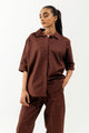 Brown Textured Co-Ord Set
