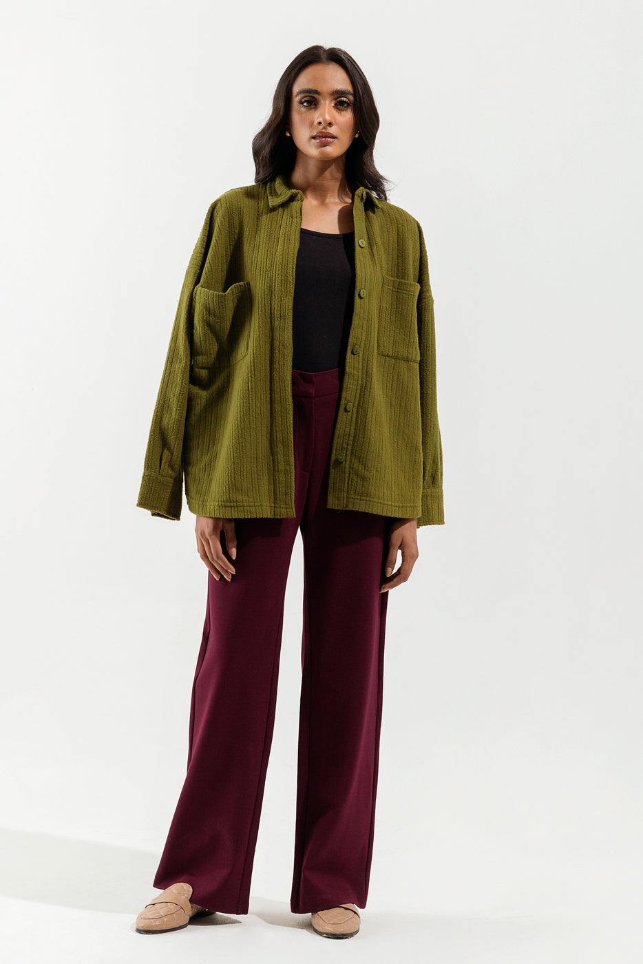 Olive Green Shacket
