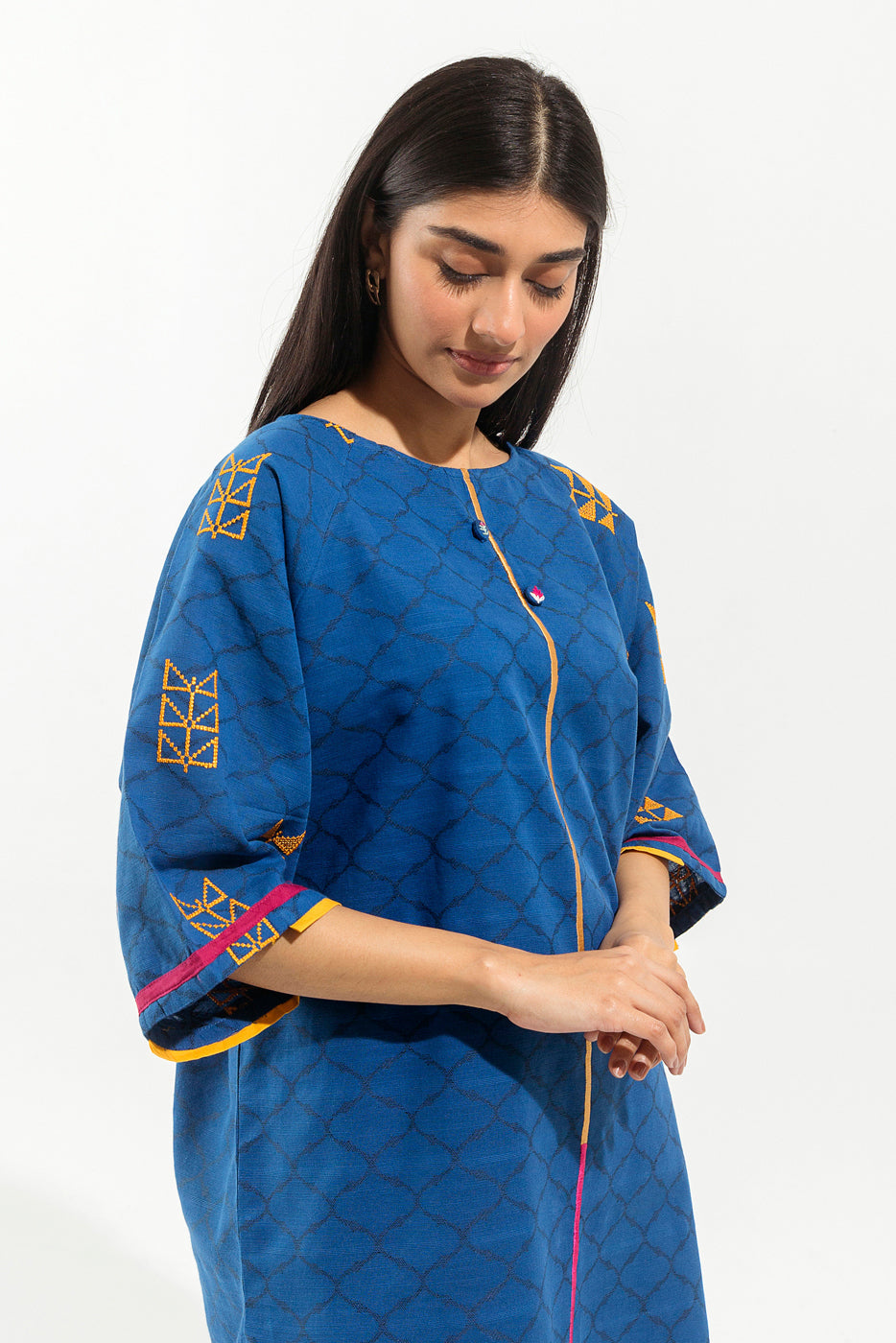 Embroidered Jacquard Shirt (Pret)