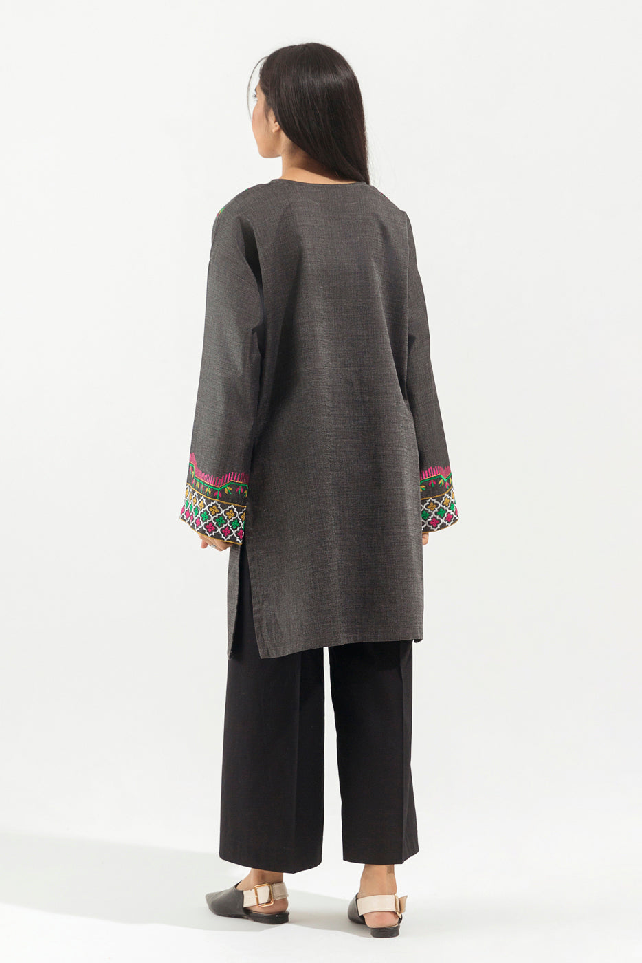 Embroidered Yarn Dyed Shirt (Pret)