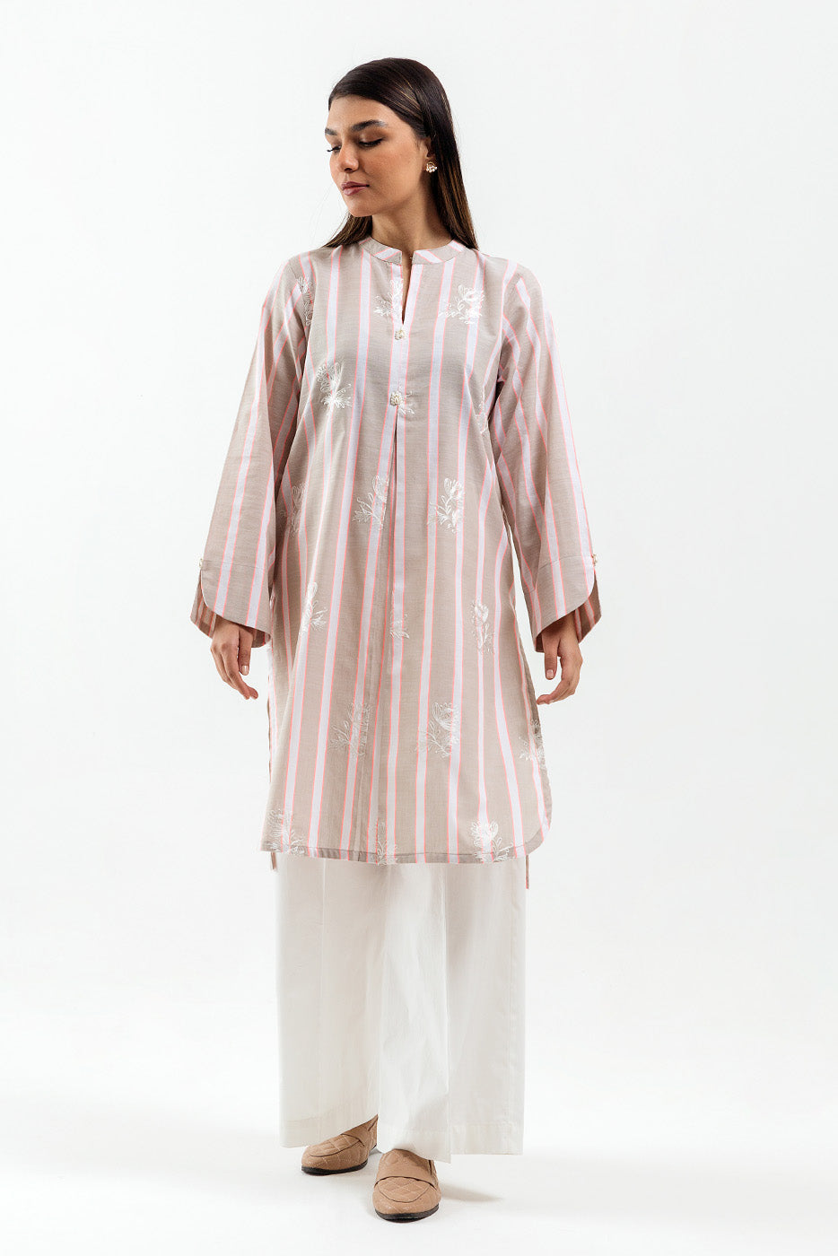 Embroidered Yarn Dyed Shirt (Pret)