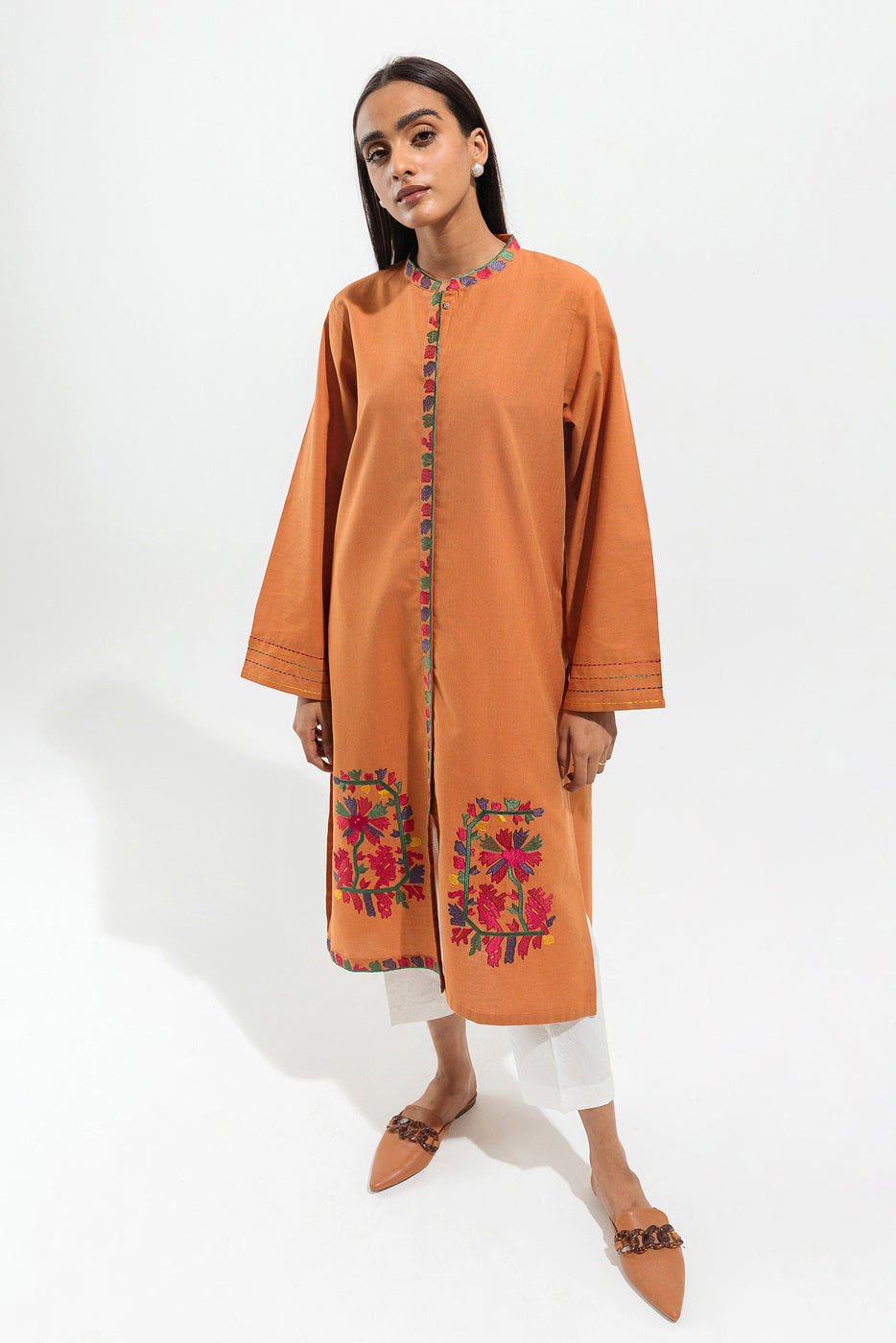 Embroidered Yarn Dyed Shirt (Pret)
