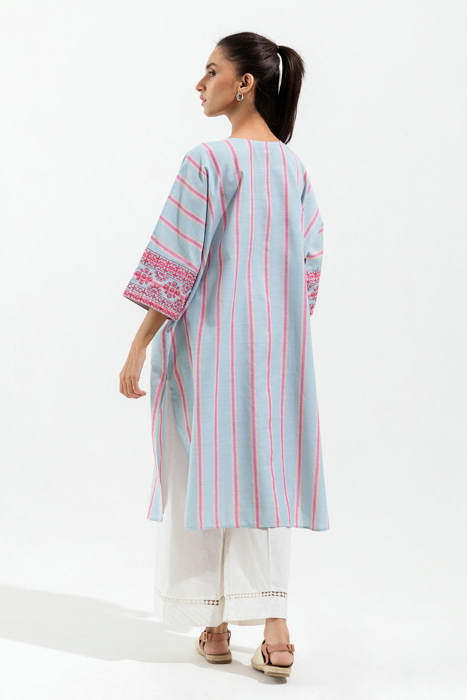 Embroidered Chambray Shirt (Pret)