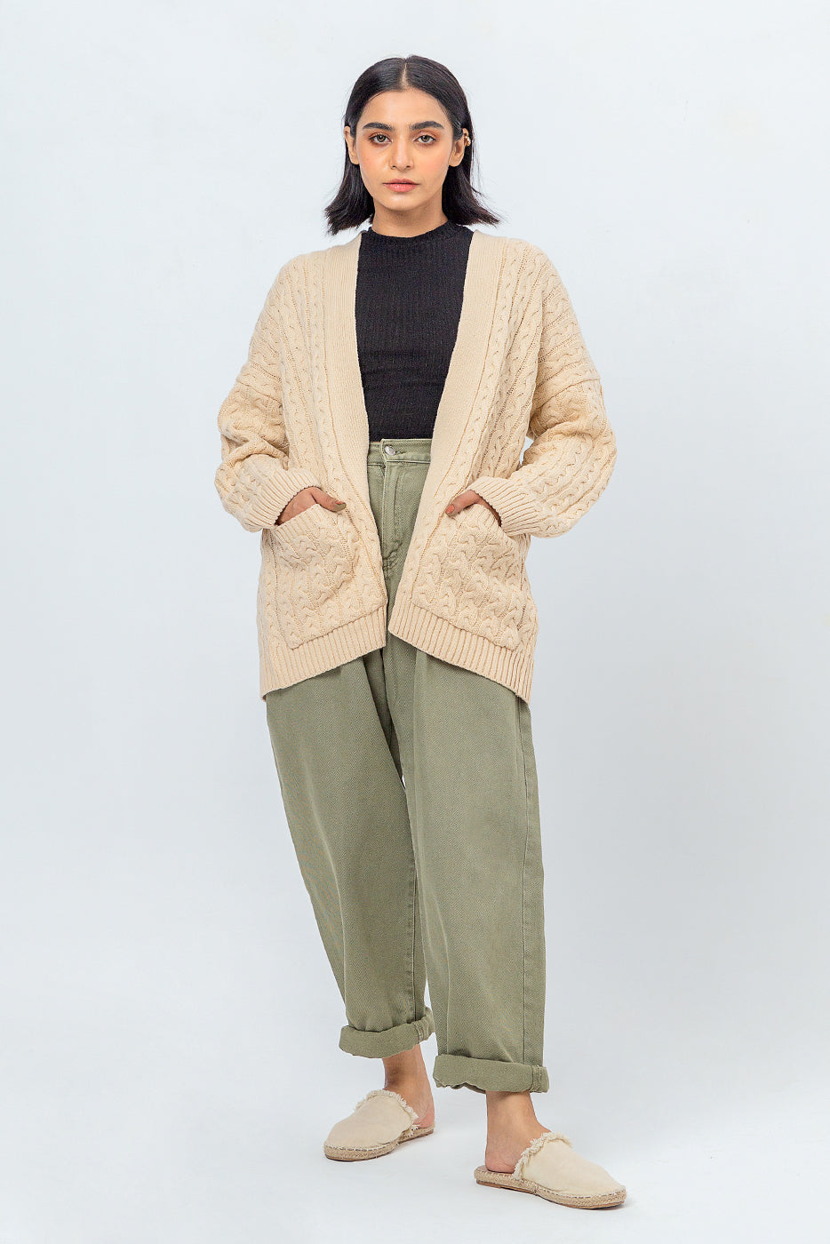 Cable Knit Shrug