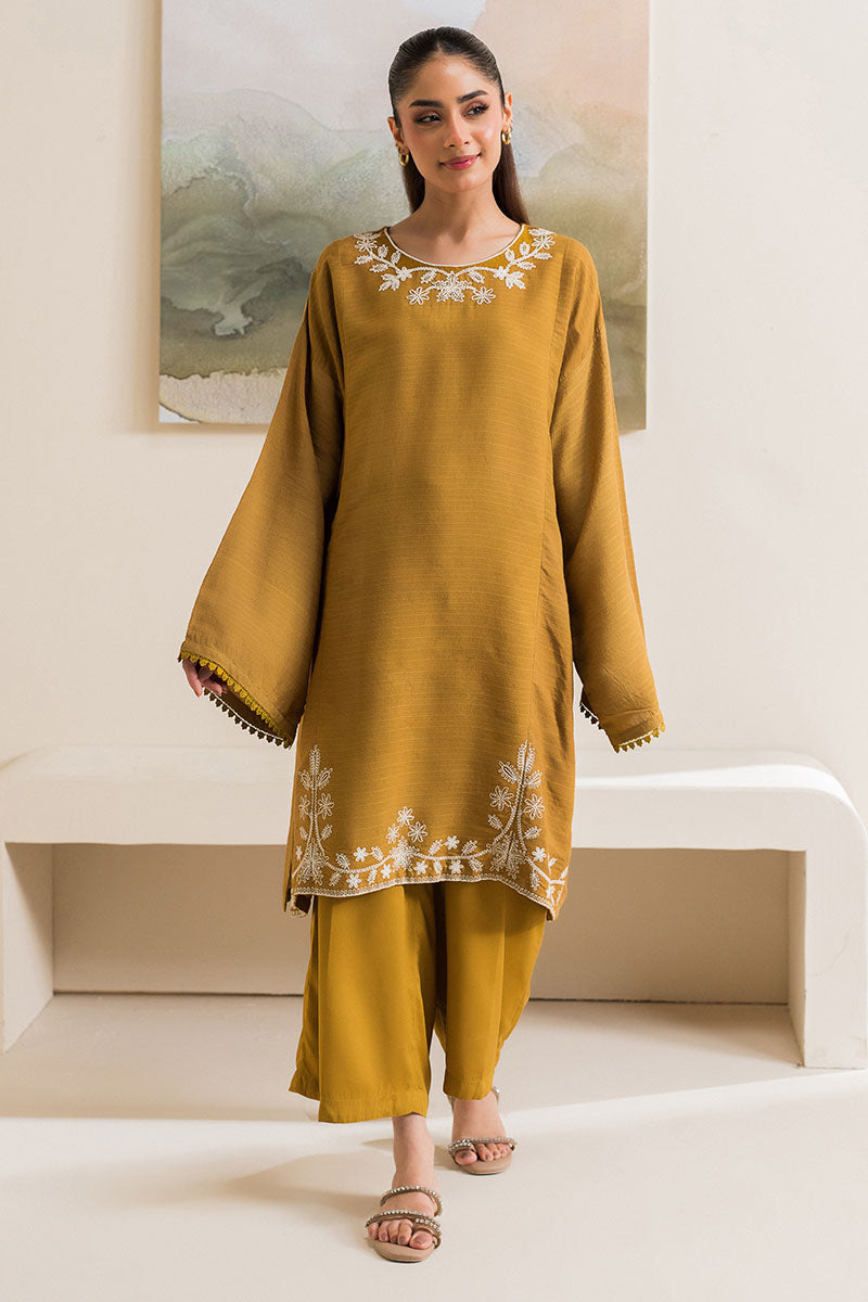SAGE GREEN EMBROIDERED LINEN SHIRT