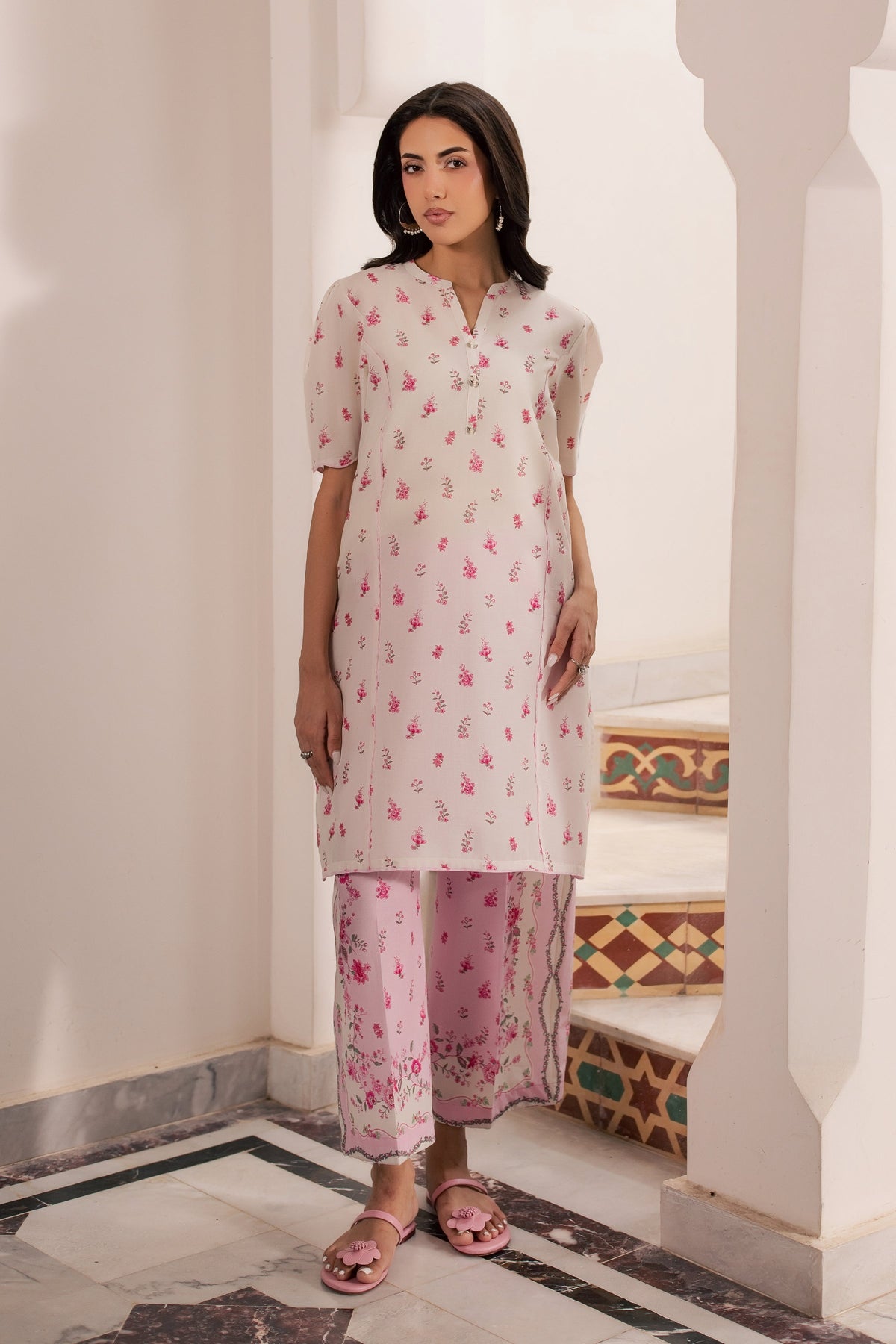 Biscoff 2Pc - Printed Lawn Dress