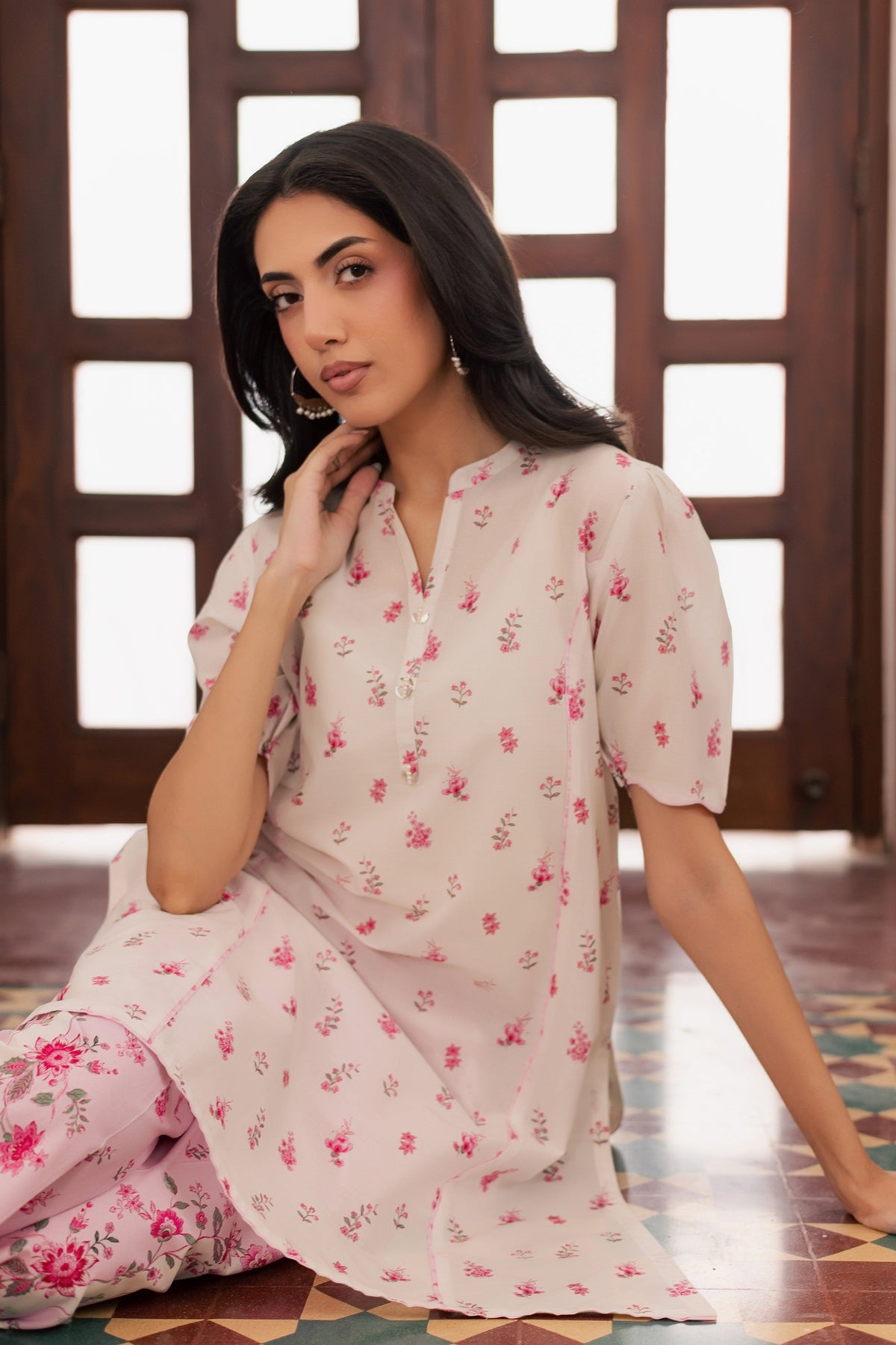 Biscoff 2Pc - Printed Lawn Dress