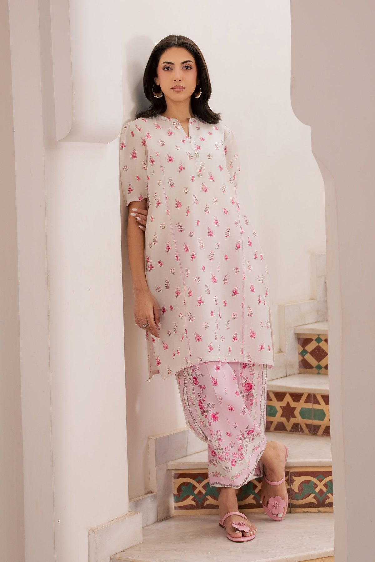 Biscoff 2Pc - Printed Lawn Dress