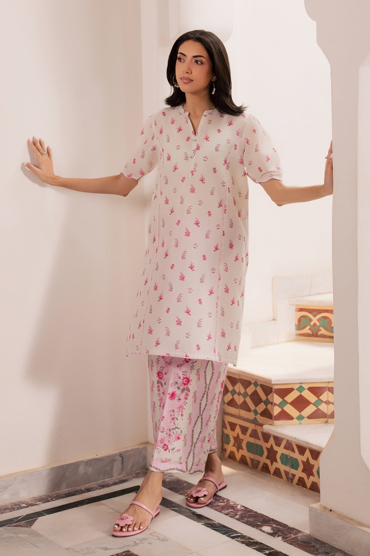 Biscoff 2Pc - Printed Lawn Dress