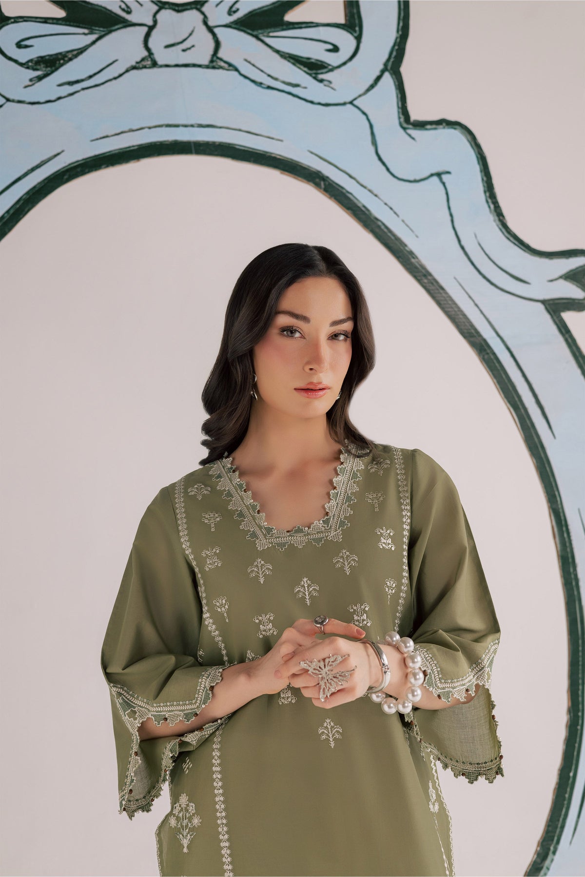 Bismil 2Pc - Embroidered Lawn Dress