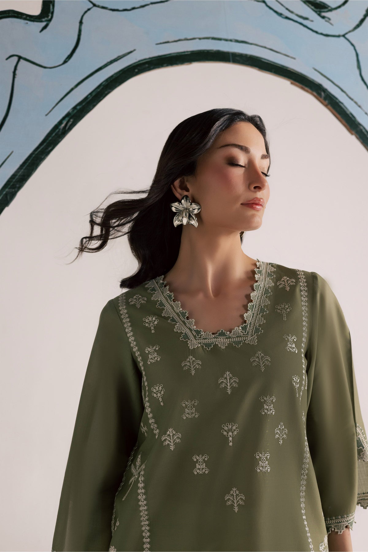 Bismil 2Pc - Embroidered Lawn Dress