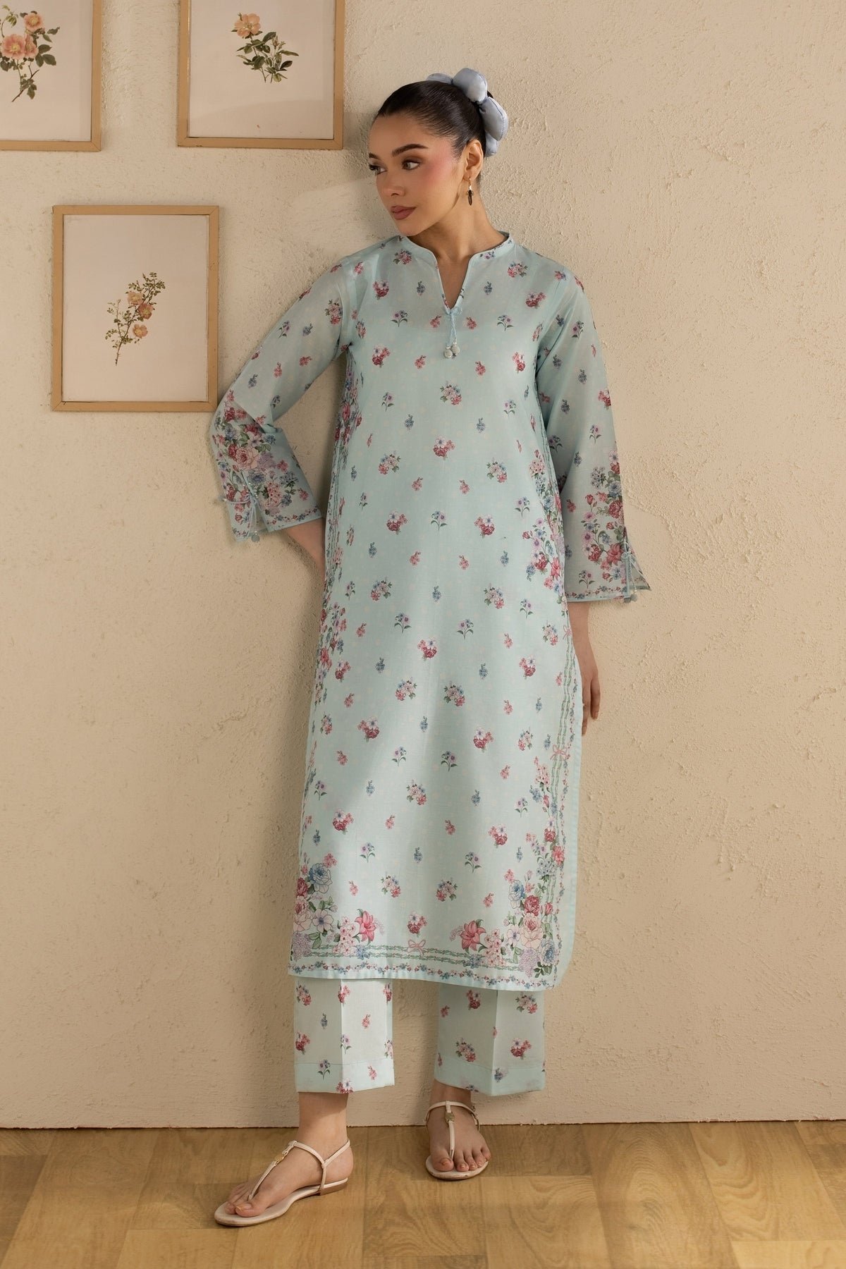Blue Knox 2Pc - Printed Lawn Dress
