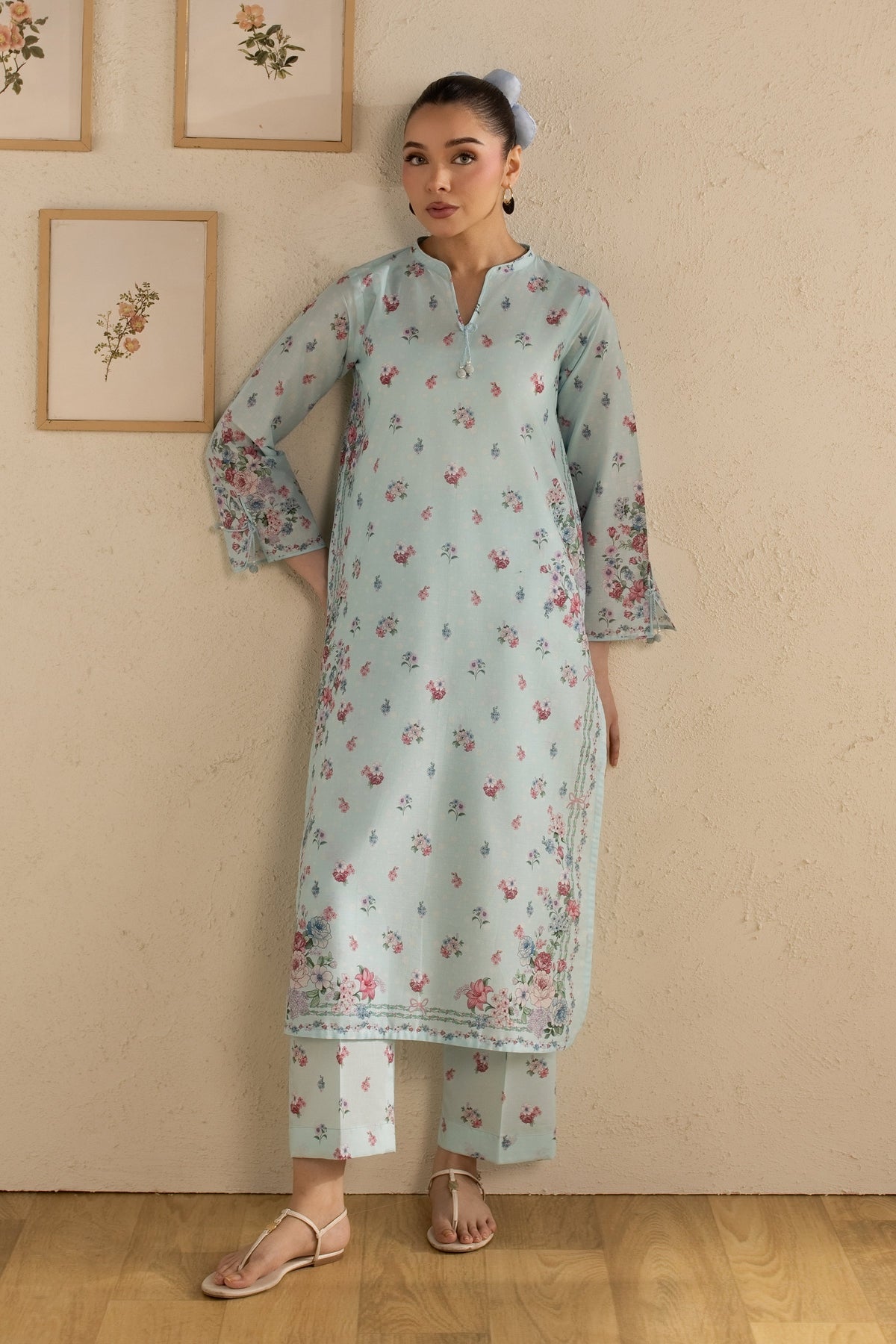 Blue Knox 2Pc - Printed Lawn Dress