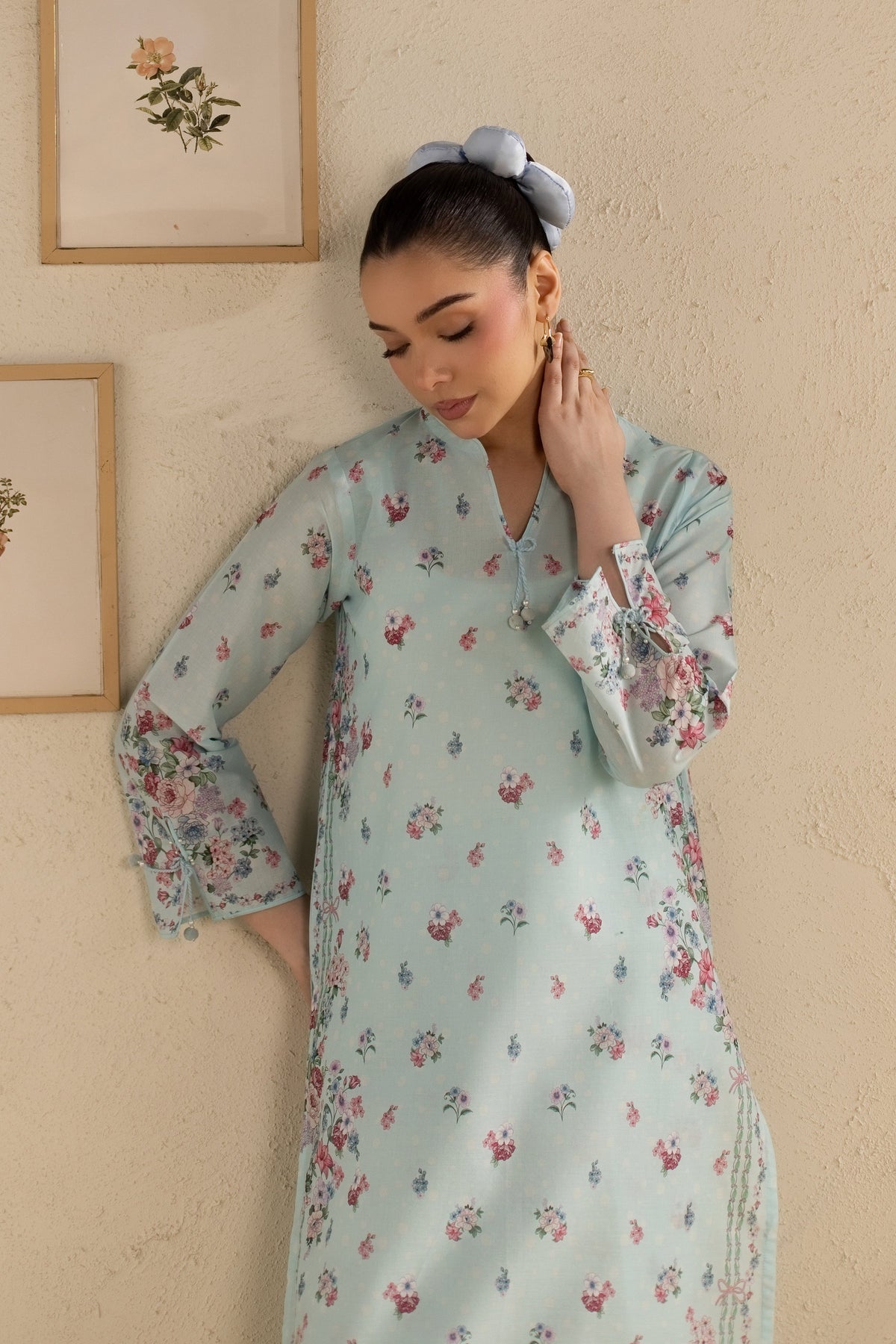Blue Knox 2Pc - Printed Lawn Dress