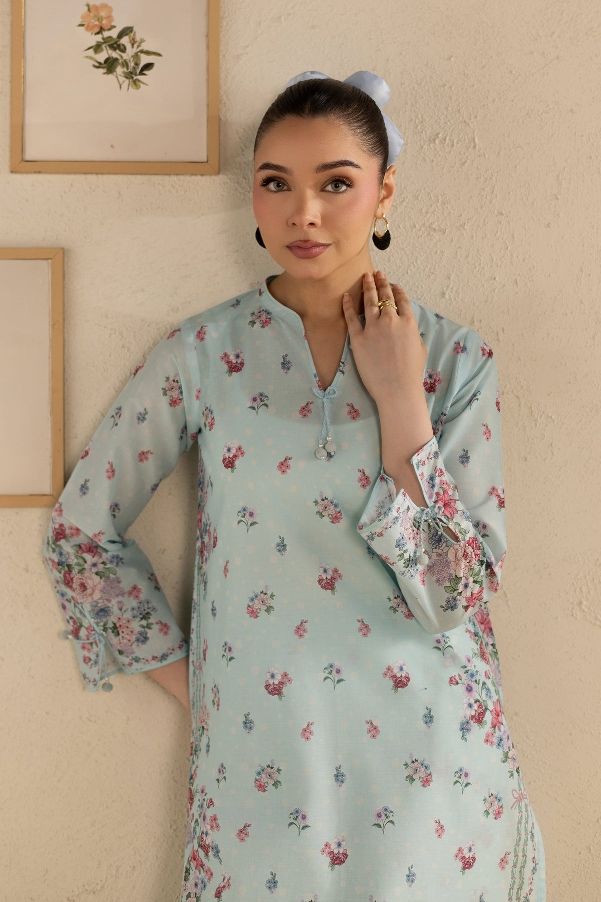 Blue Knox 2Pc - Printed Lawn Dress