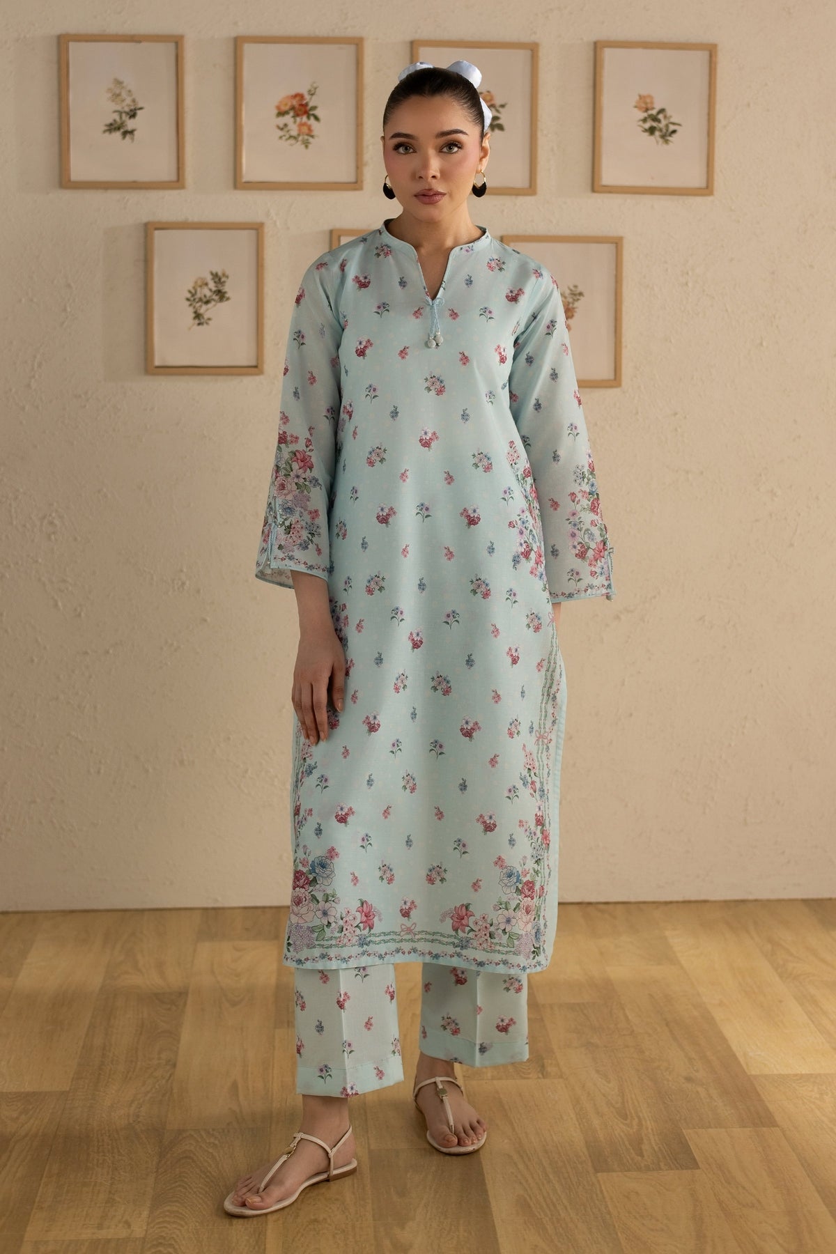 Blue Knox 2Pc - Printed Lawn Dress