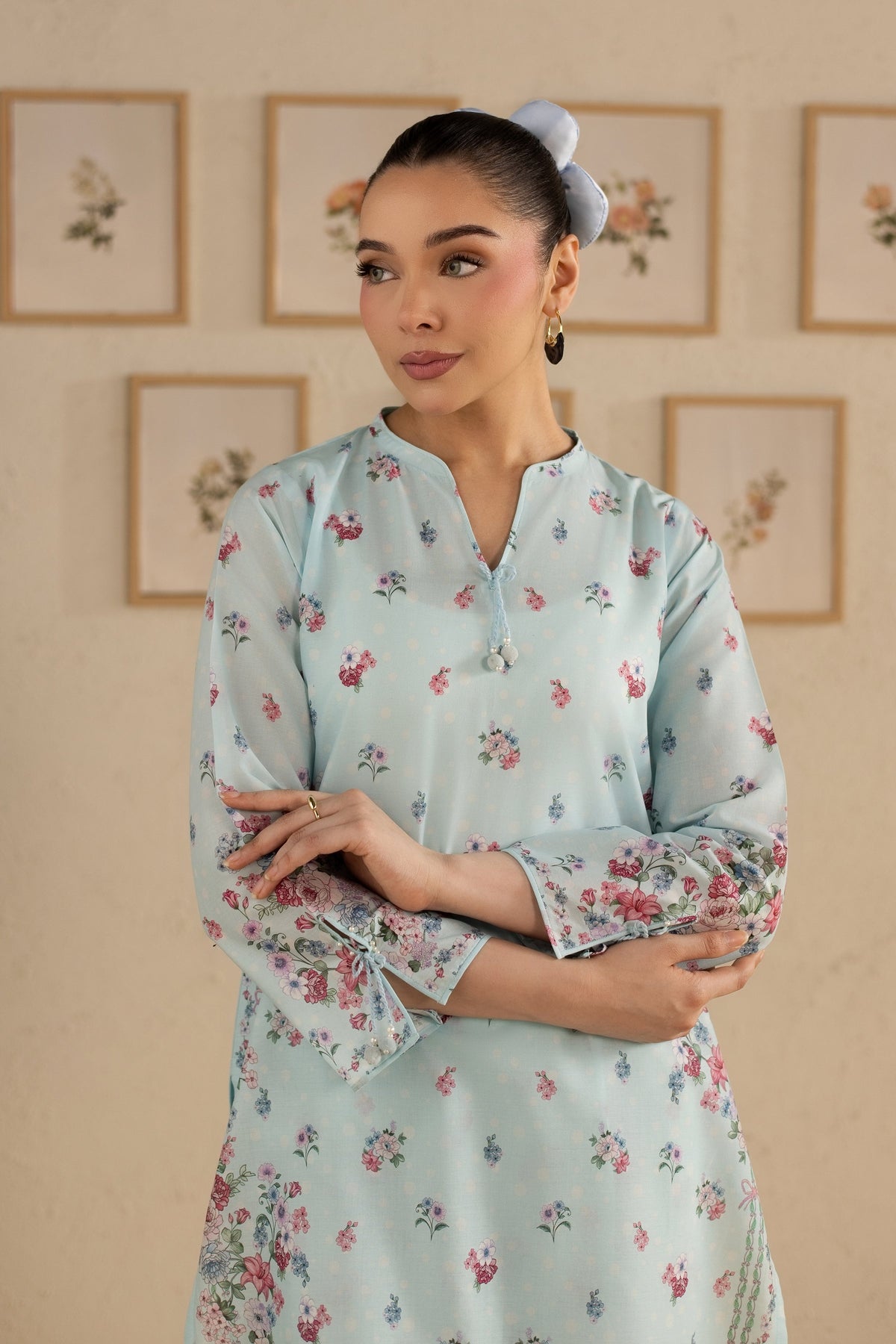 Blue Knox 2Pc - Printed Lawn Dress