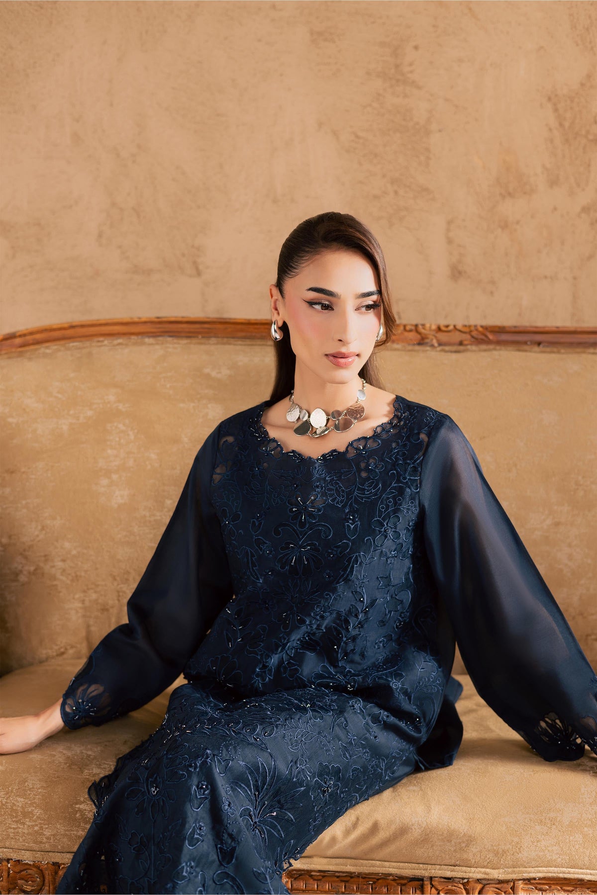 Blue Manila 2Pc - Embroidered Festive Pret