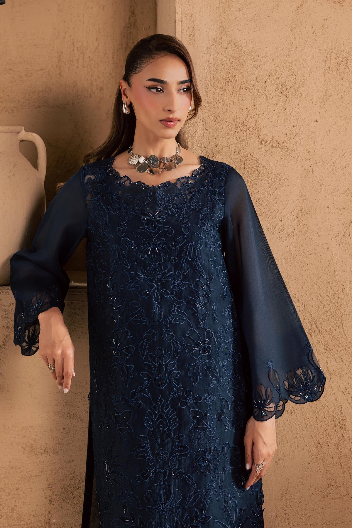 Blue Manila 2Pc - Embroidered Festive Pret