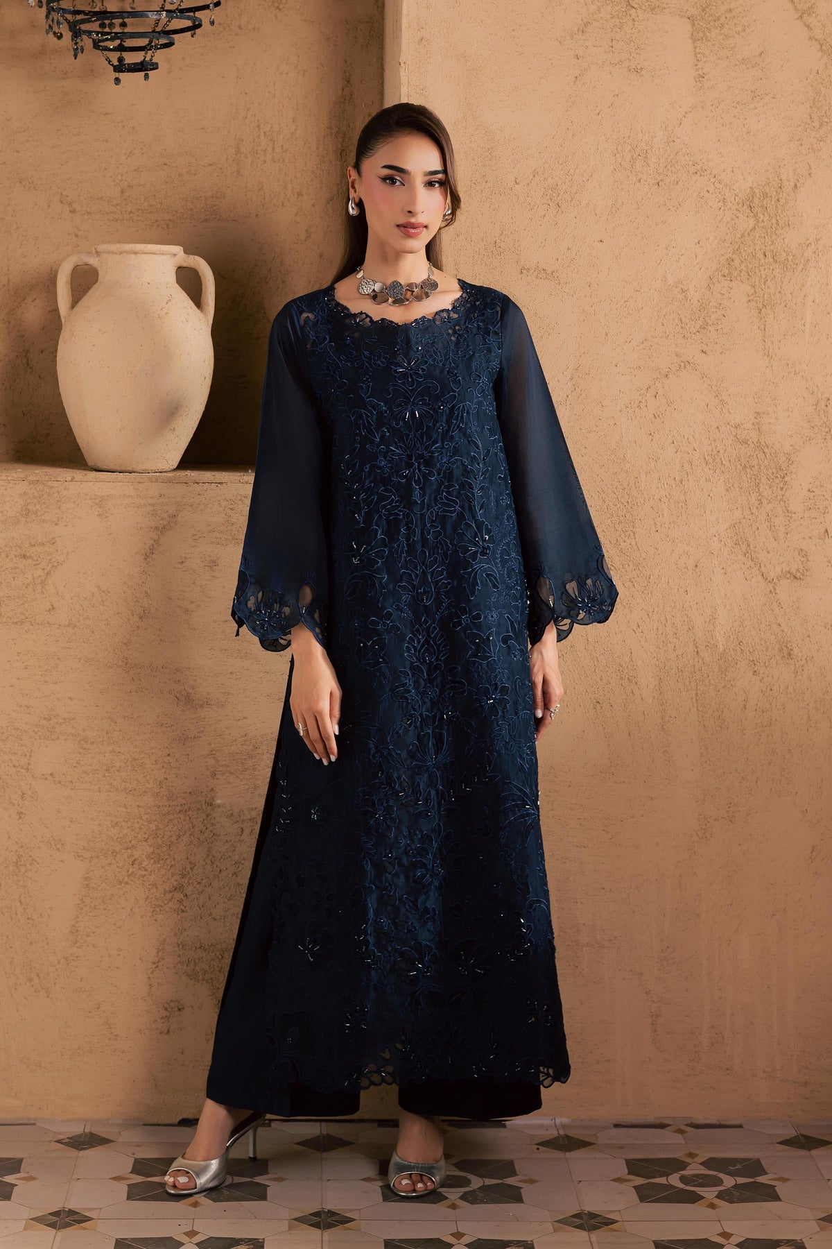 Blue Manila 2Pc - Embroidered Festive Pret