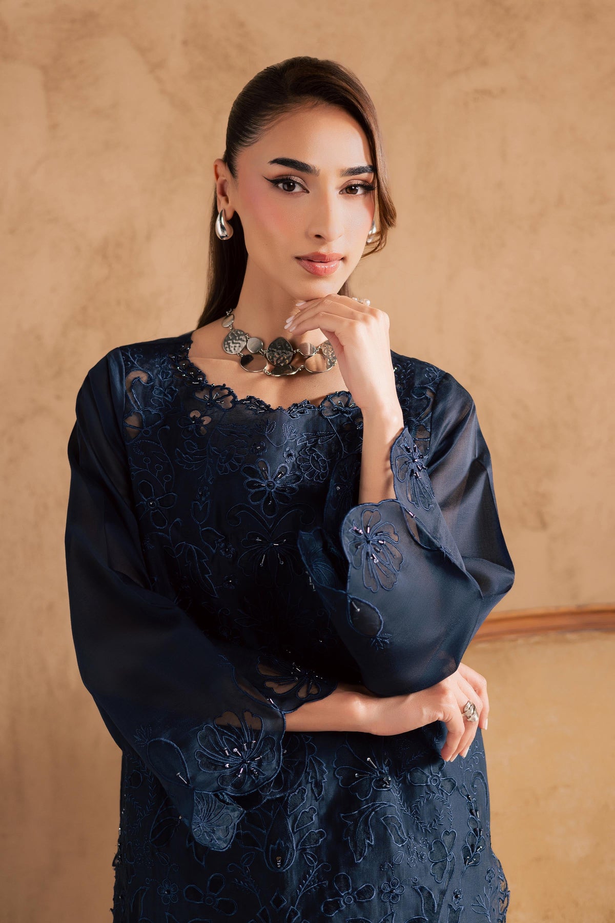 Blue Manila 2Pc - Embroidered Festive Pret