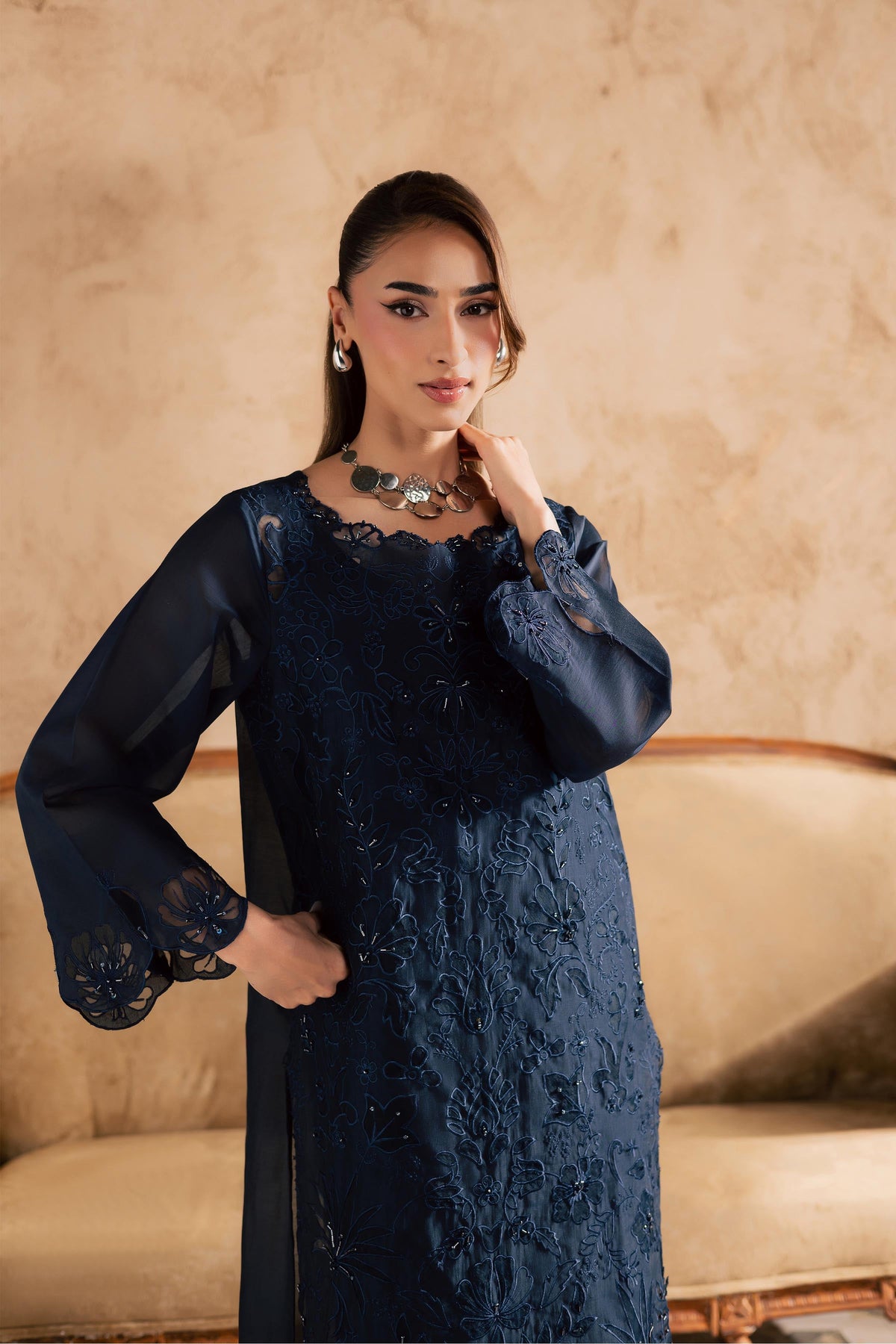 Blue Manila 2Pc - Embroidered Festive Pret