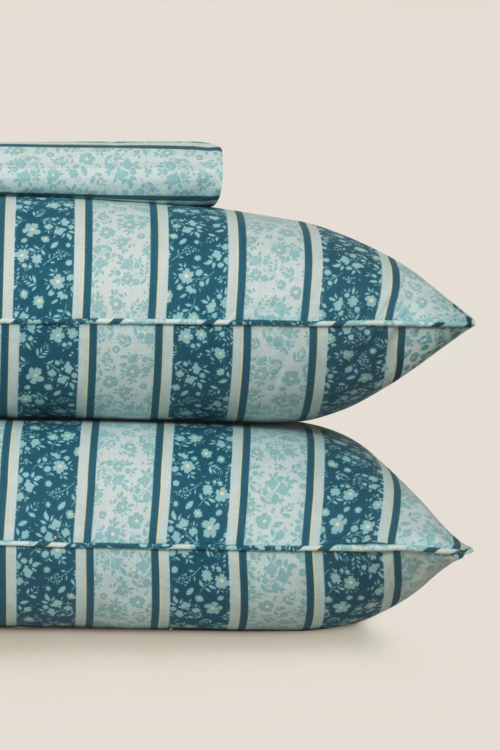 Blue Patch Bed Sheet Set