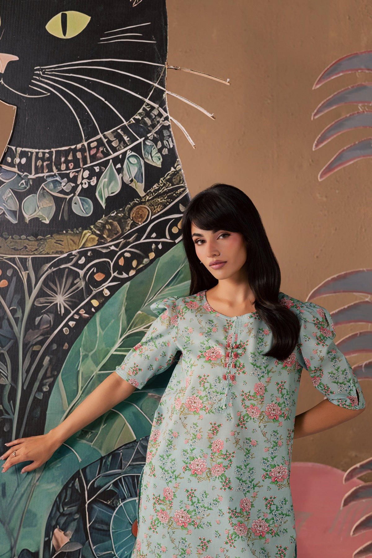 Blue Zerin 2Pc - Printed Lawn Dress