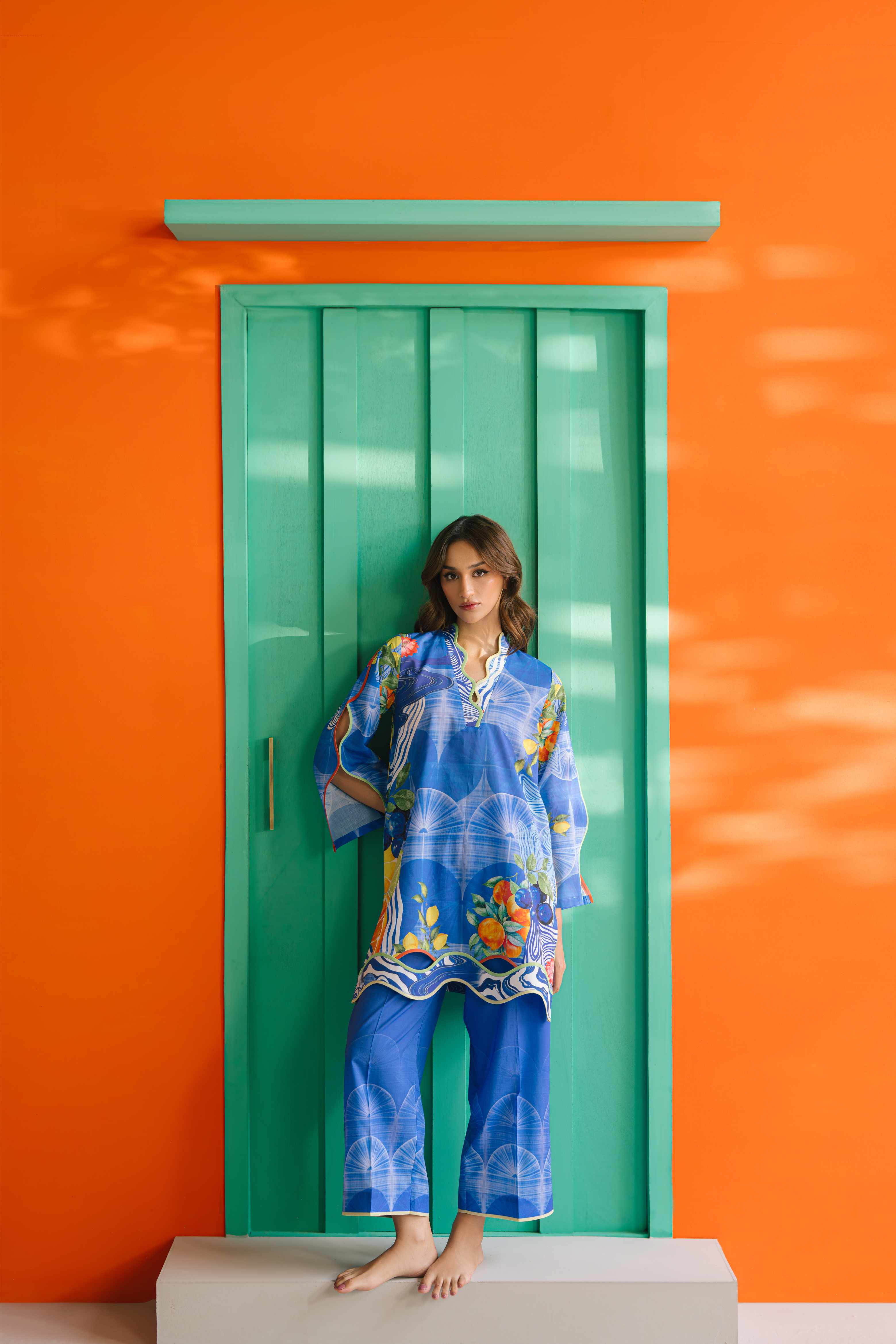 Blue Lemon Matching Set