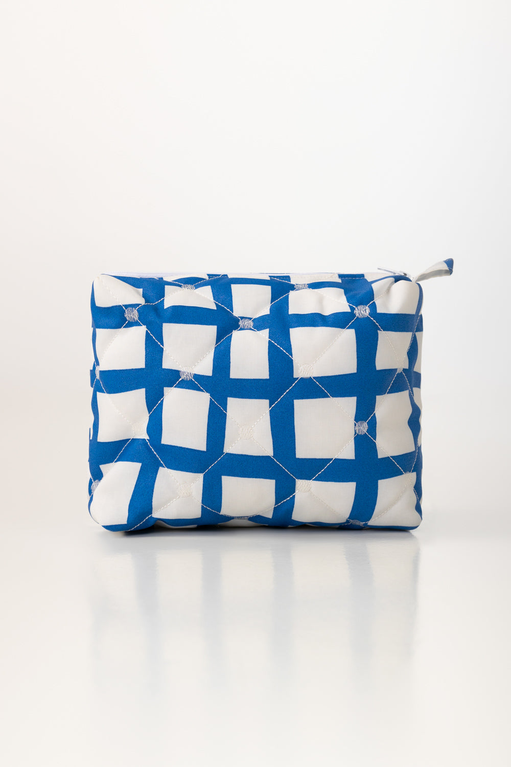 Blue Print Quilted Pouch