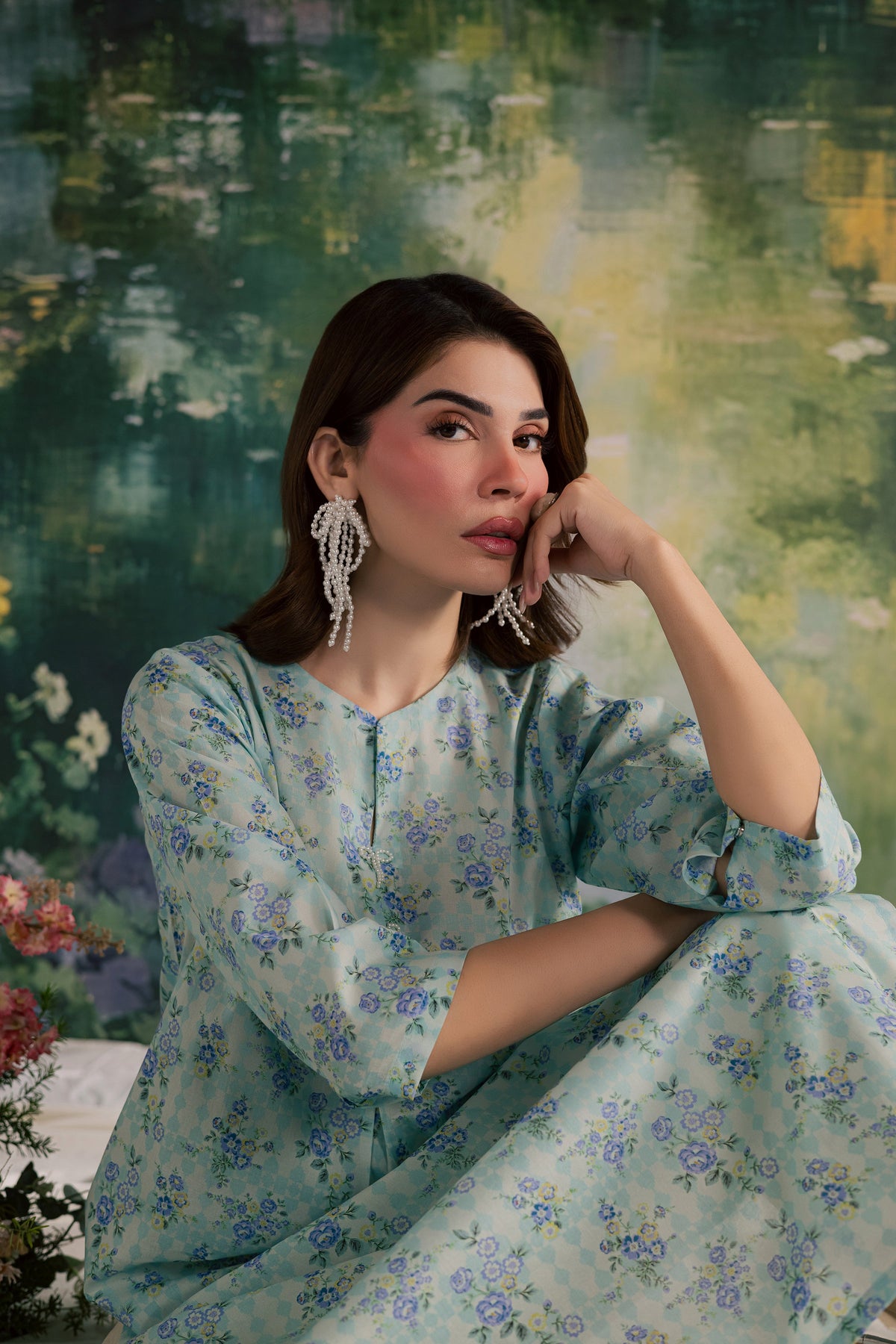 Bluey 2Pc - Printed Lawn Dress