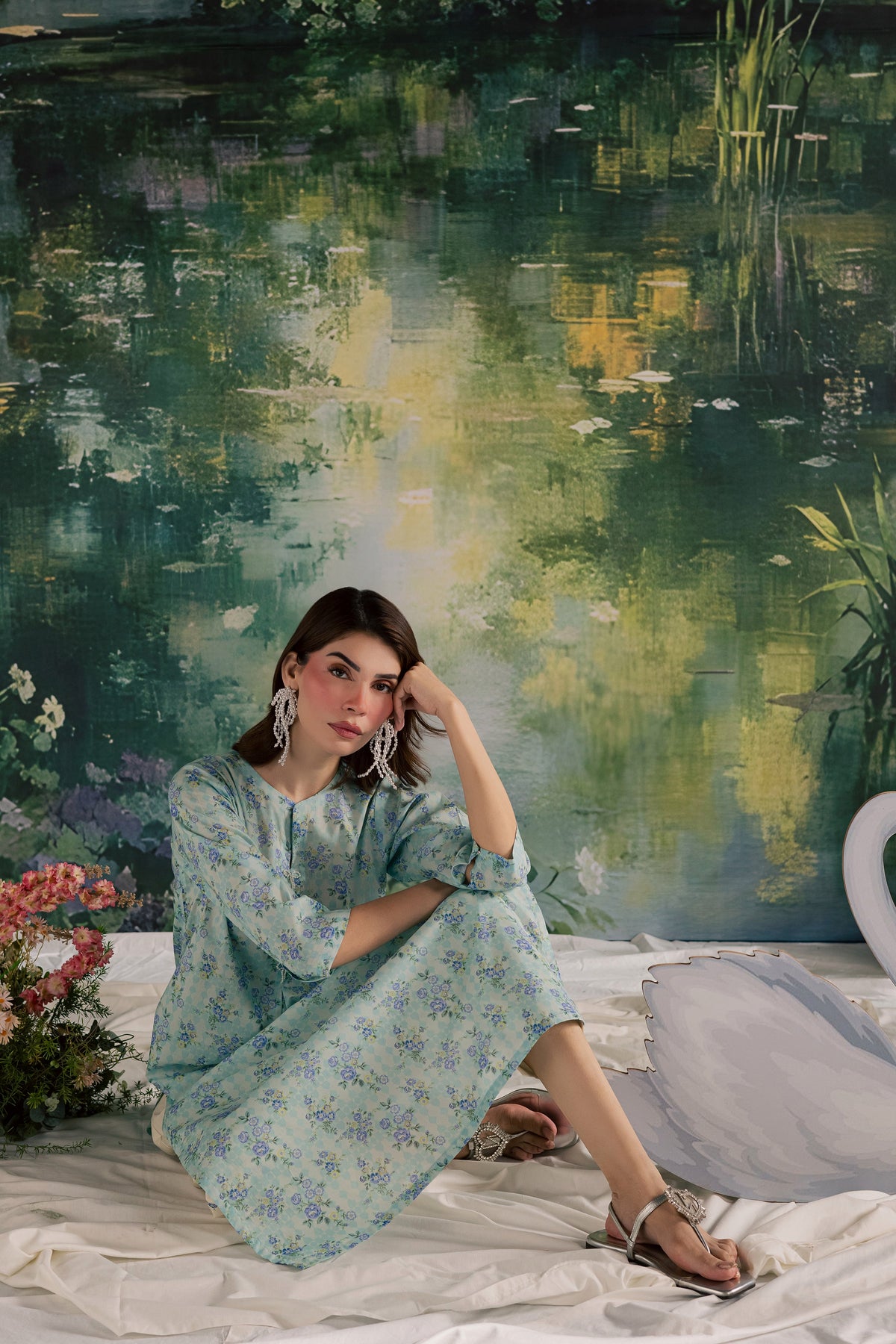 Bluey 2Pc - Printed Lawn Dress