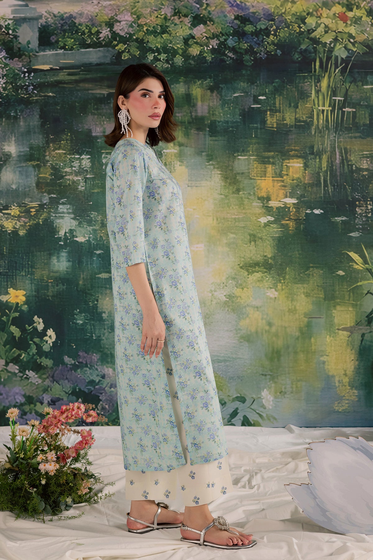 Bluey 2Pc - Printed Lawn Dress