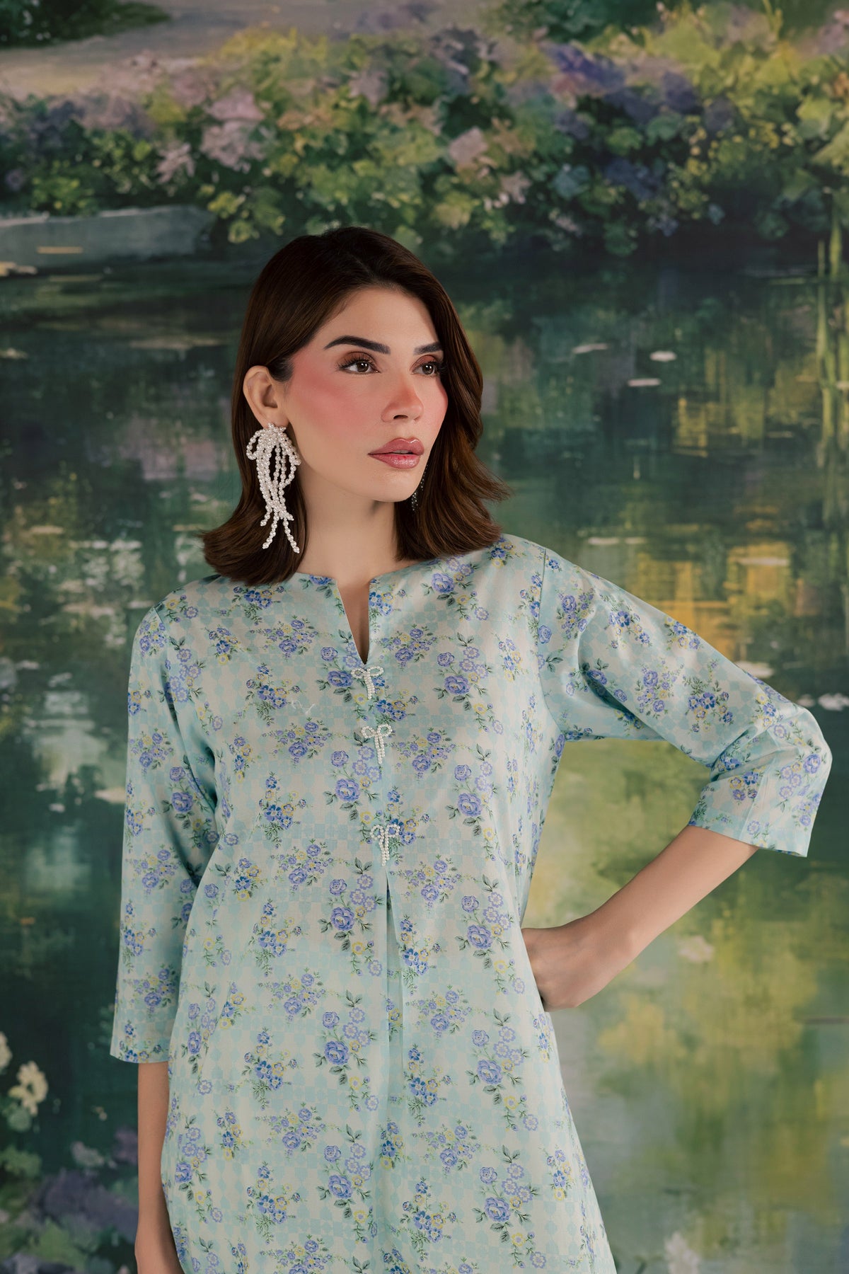 Bluey 2Pc - Printed Lawn Dress