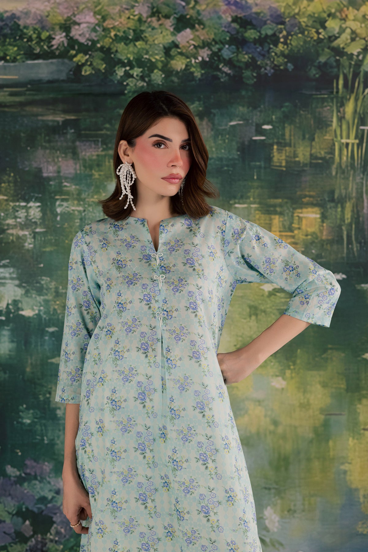 Bluey 2Pc - Printed Lawn Dress