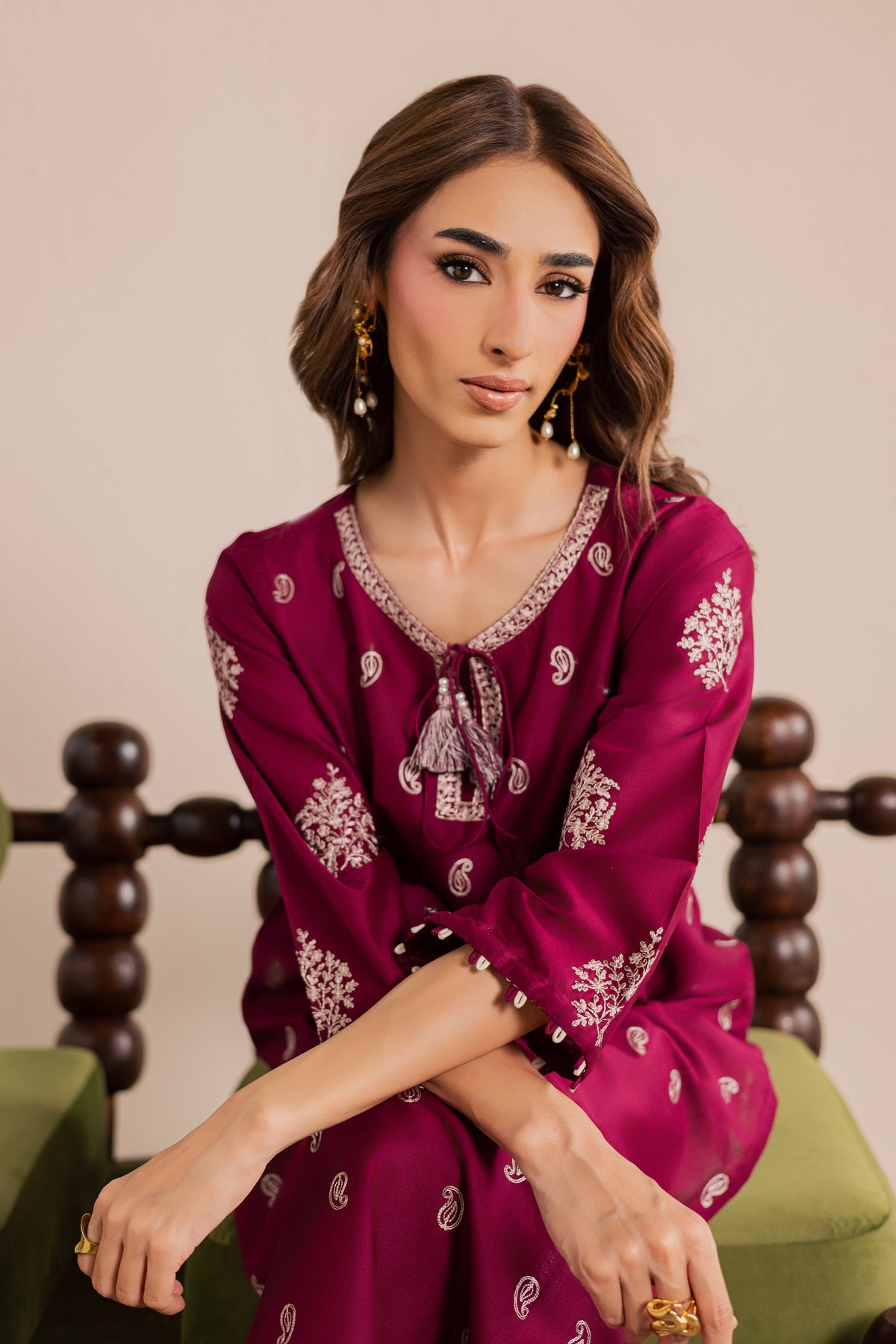 Bramble 2Pc - Embroidered Lawn Dress