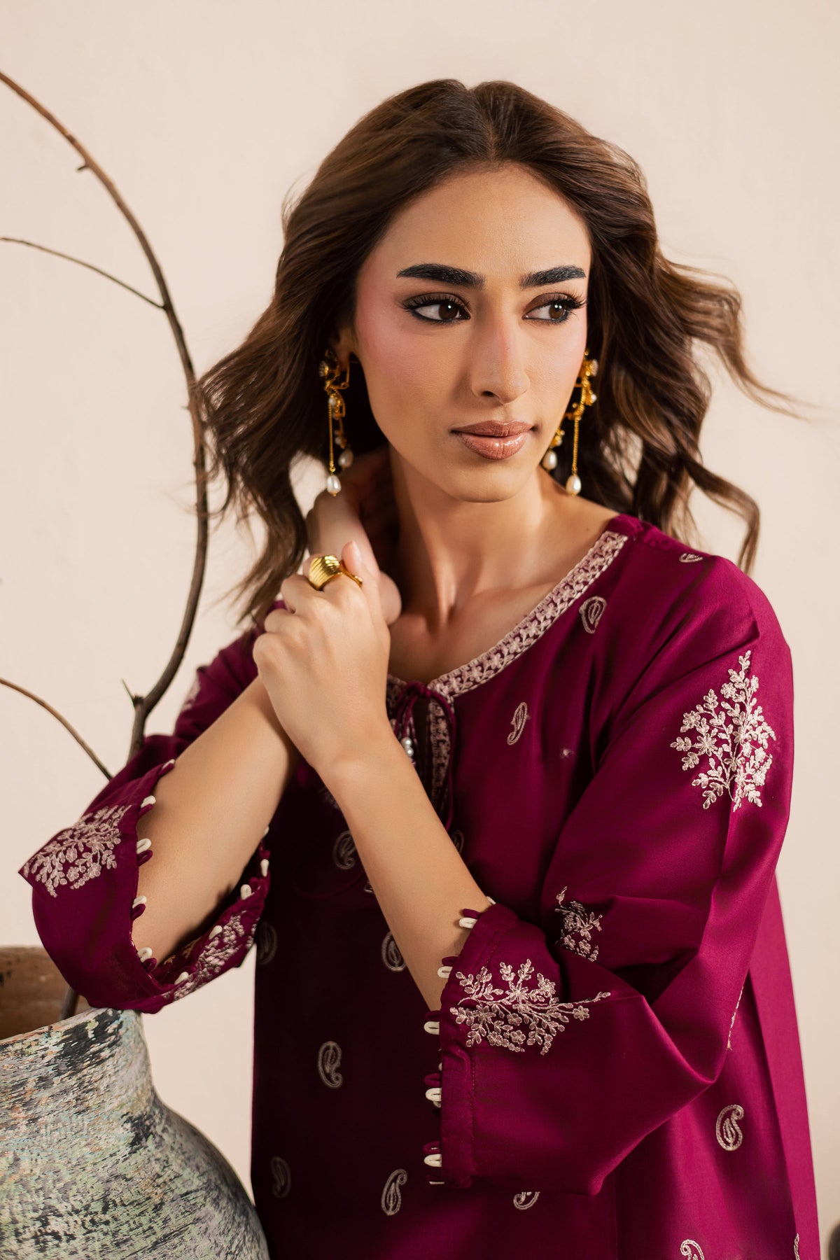 Bramble 2Pc - Embroidered Lawn Dress