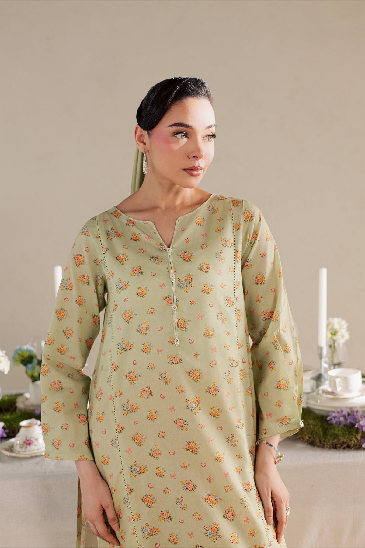 Brian 2Pc - Printed Lawn Dress