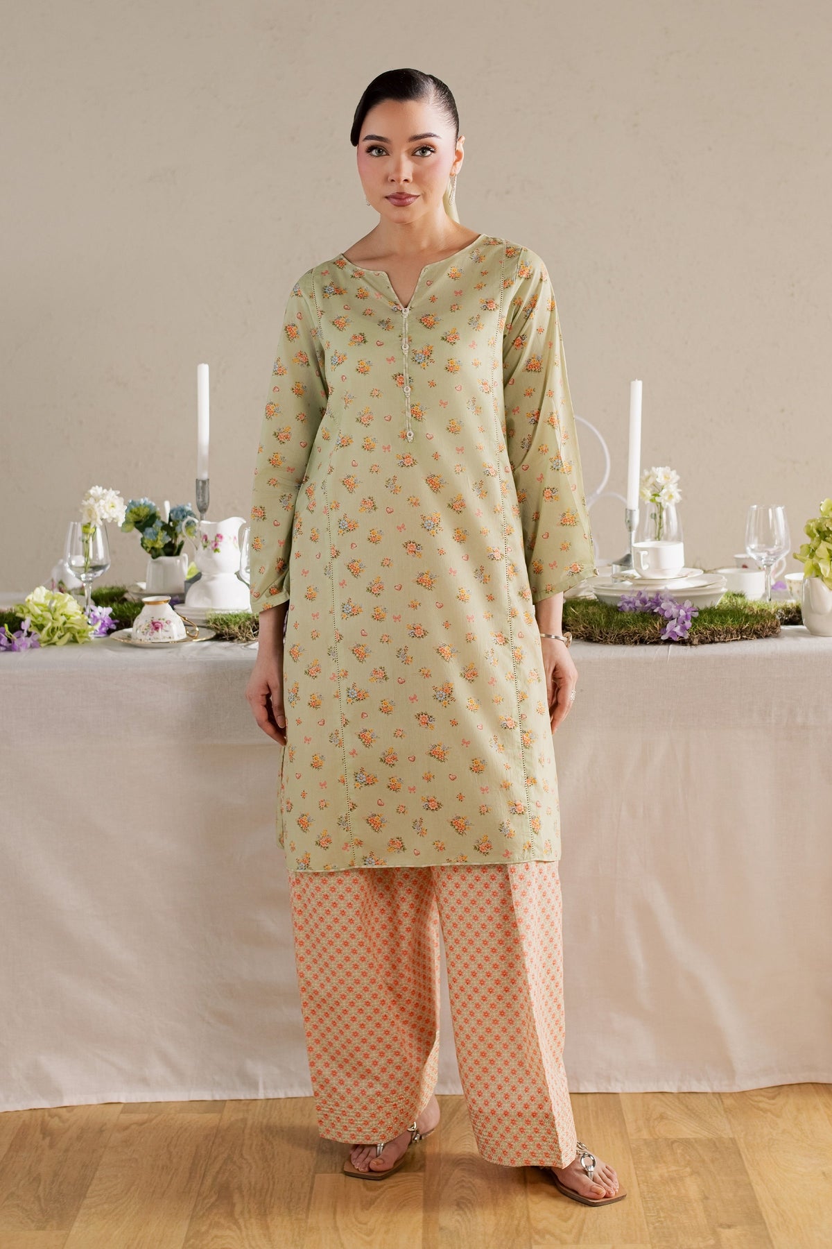 Brian 2Pc - Printed Lawn Dress