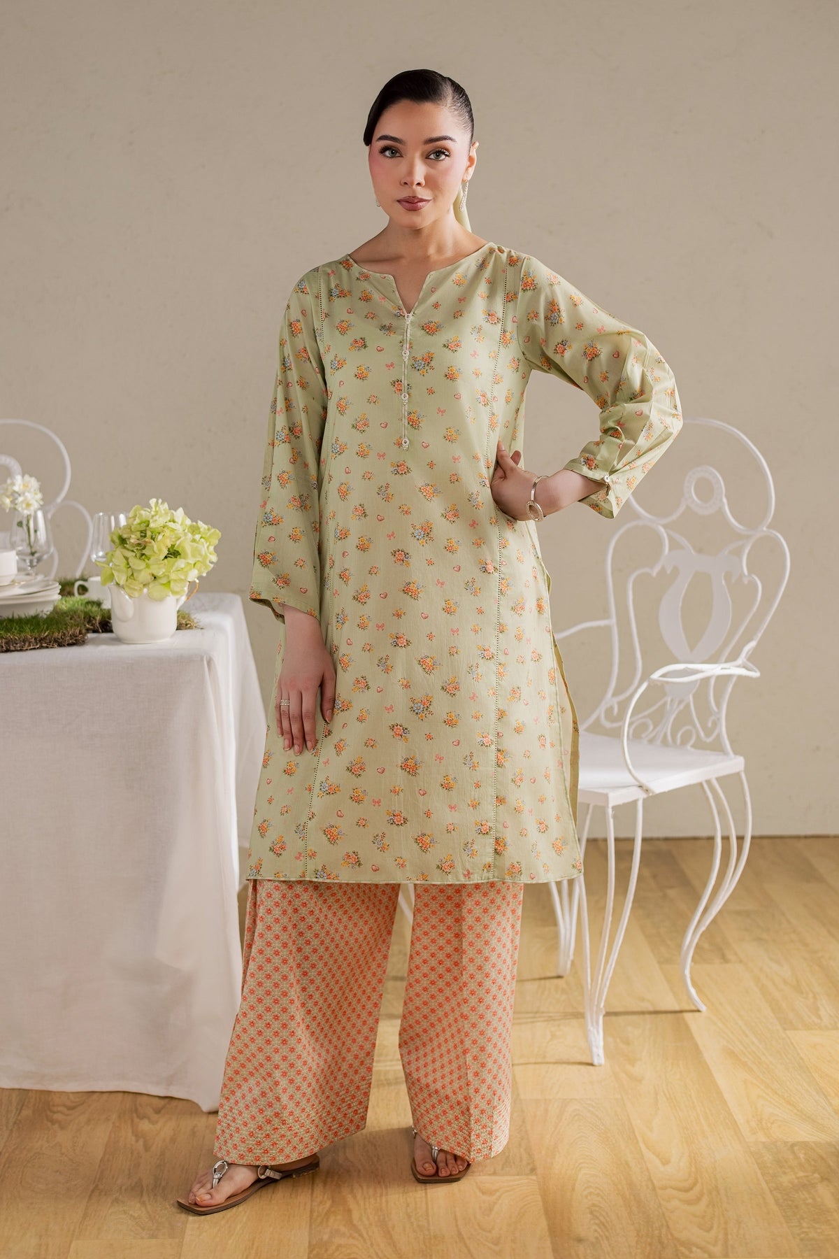 Brian 2Pc - Printed Lawn Dress