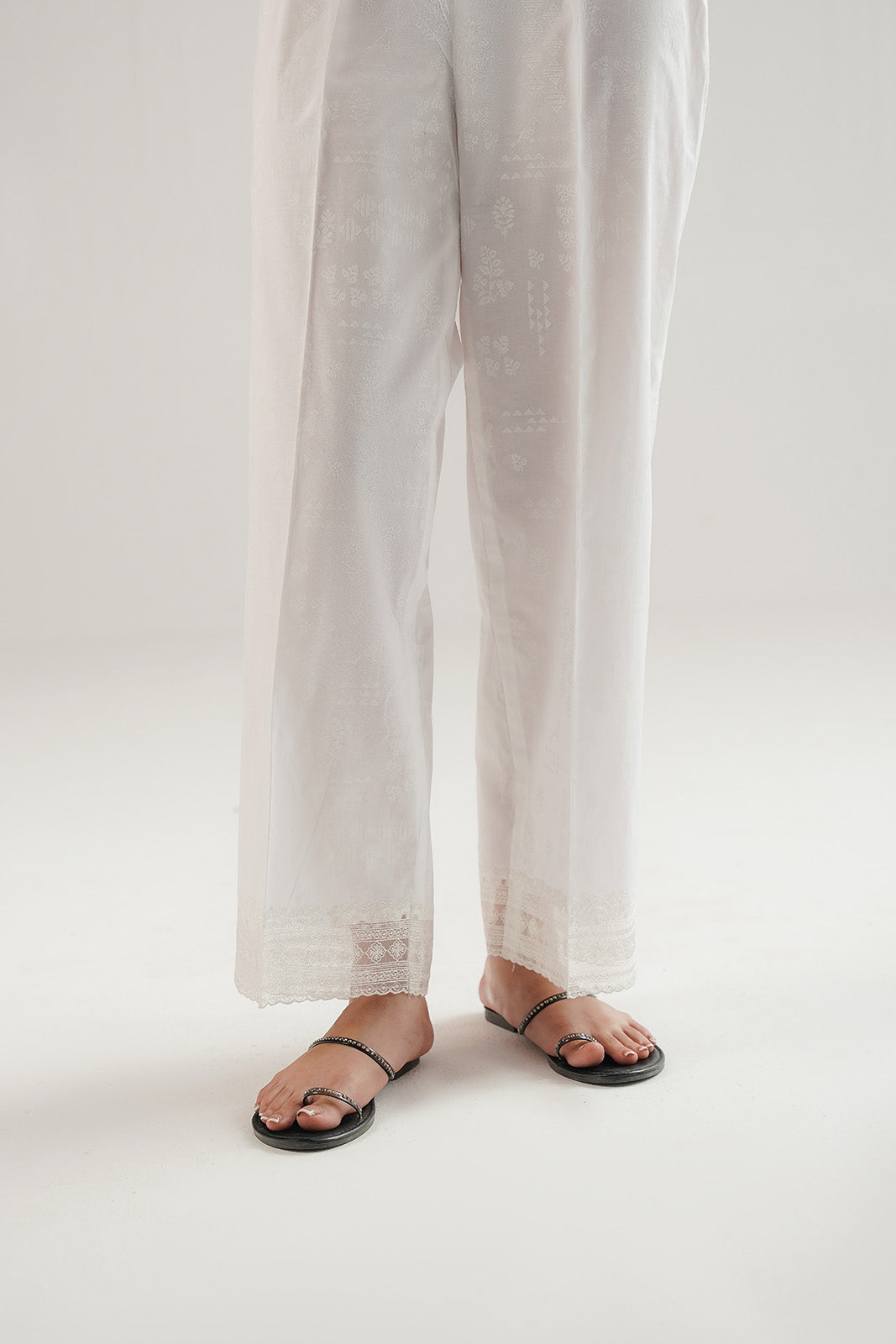 1 Piece Printed Cambric Embroidered Culottes (CB0032)
