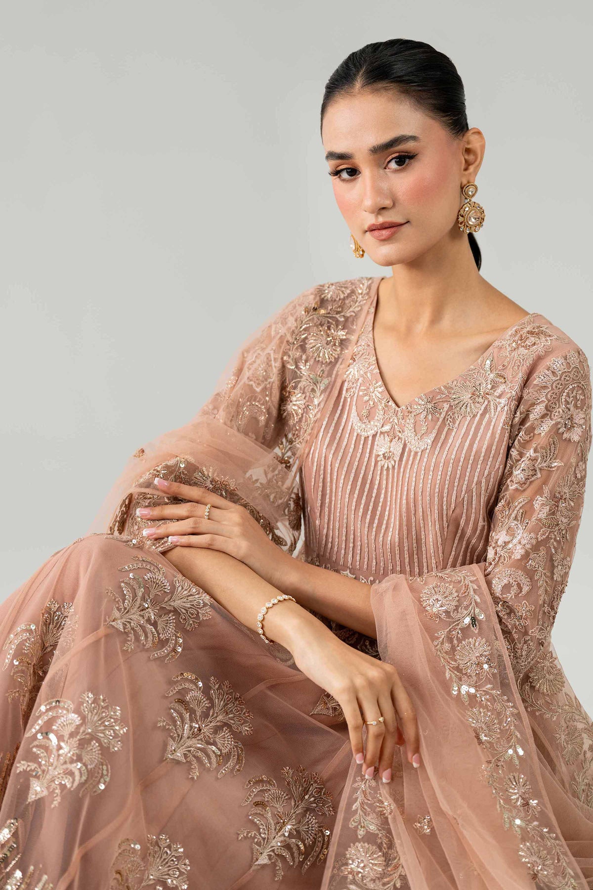 2 Piece - Embroidered Suit - CBS26-06