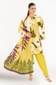 3 Piece Printed Corduroy Suit with Dupatta