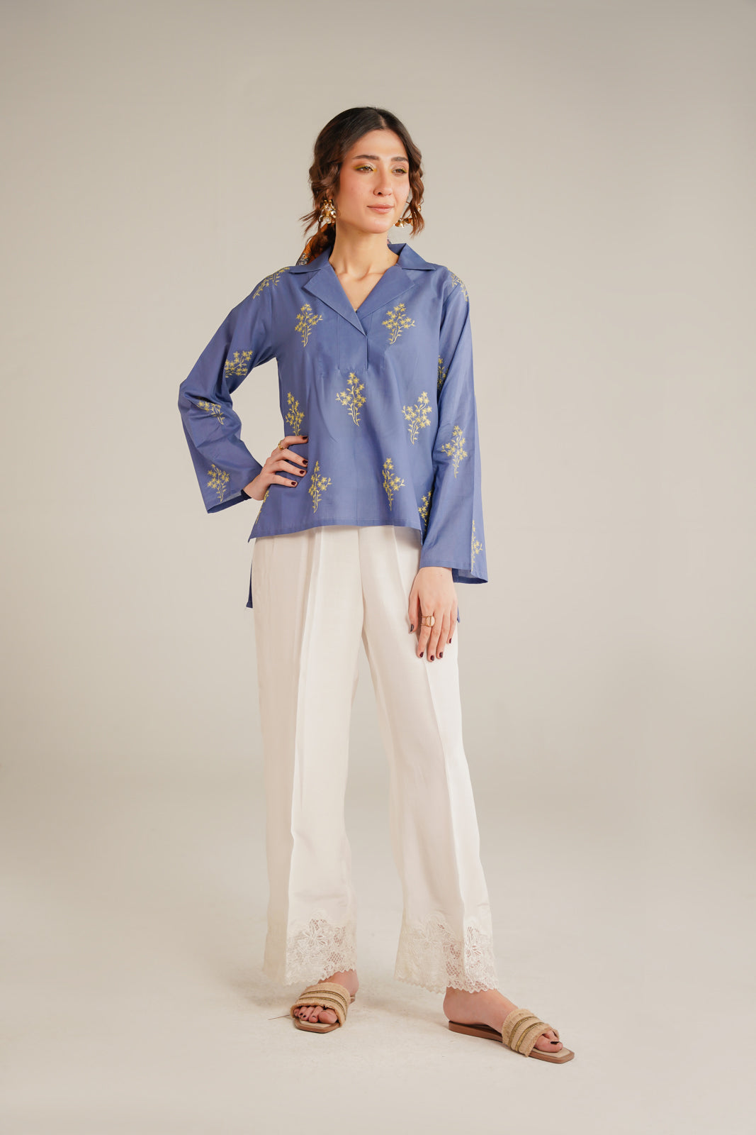 1 Piece Lawn Embroidered Shirt (CF0153)